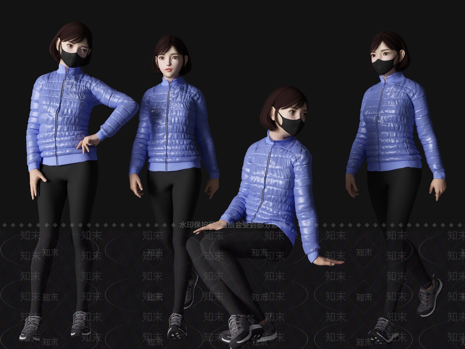 女人3D模型下载【ID:1197493726】