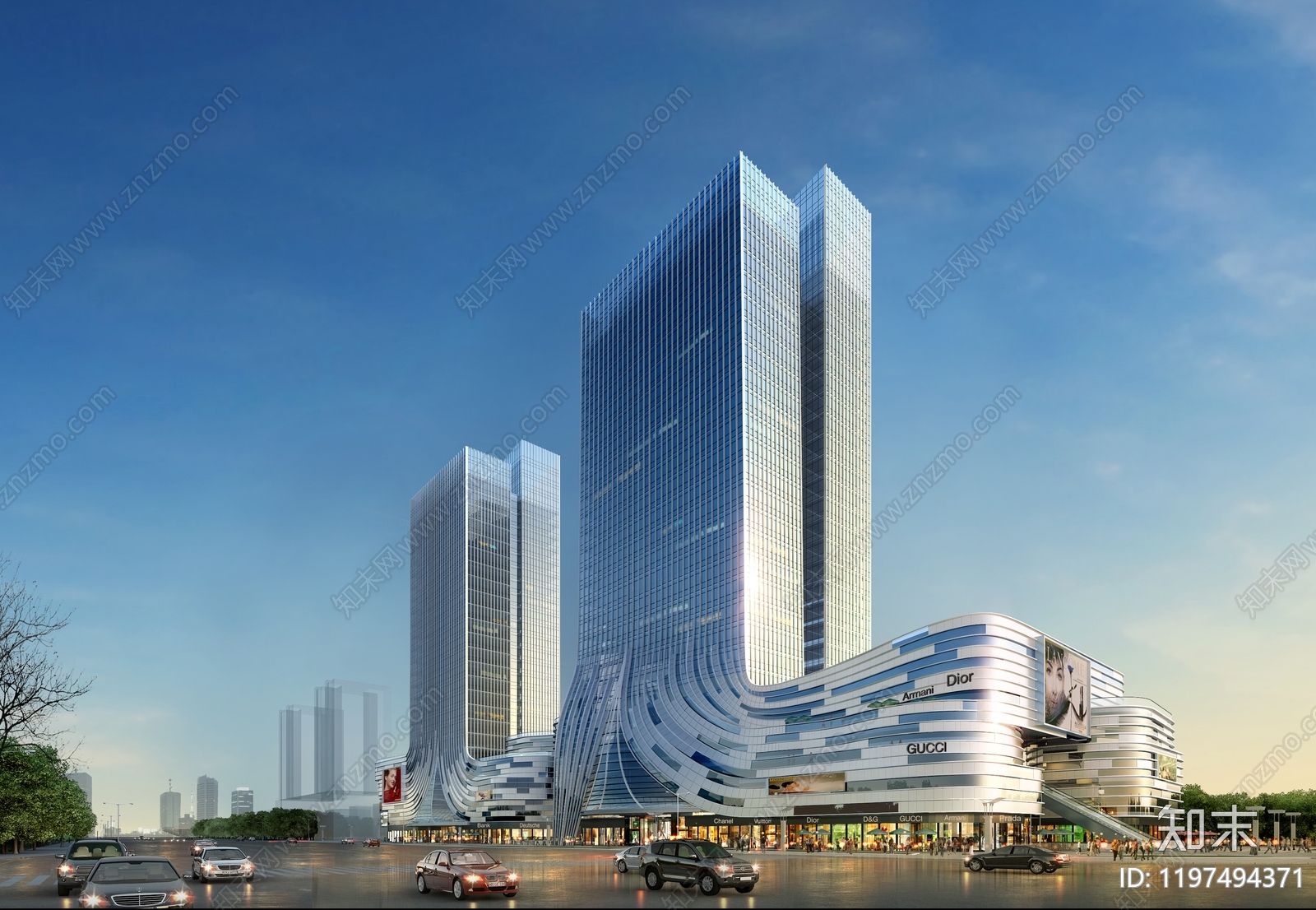 现代商业综合体建筑下载【ID:1197494371】