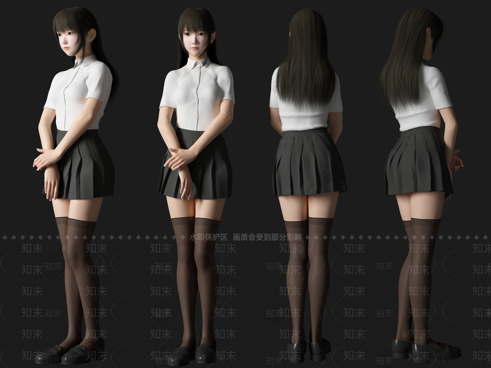 女人3D模型下载【ID:1197495185】