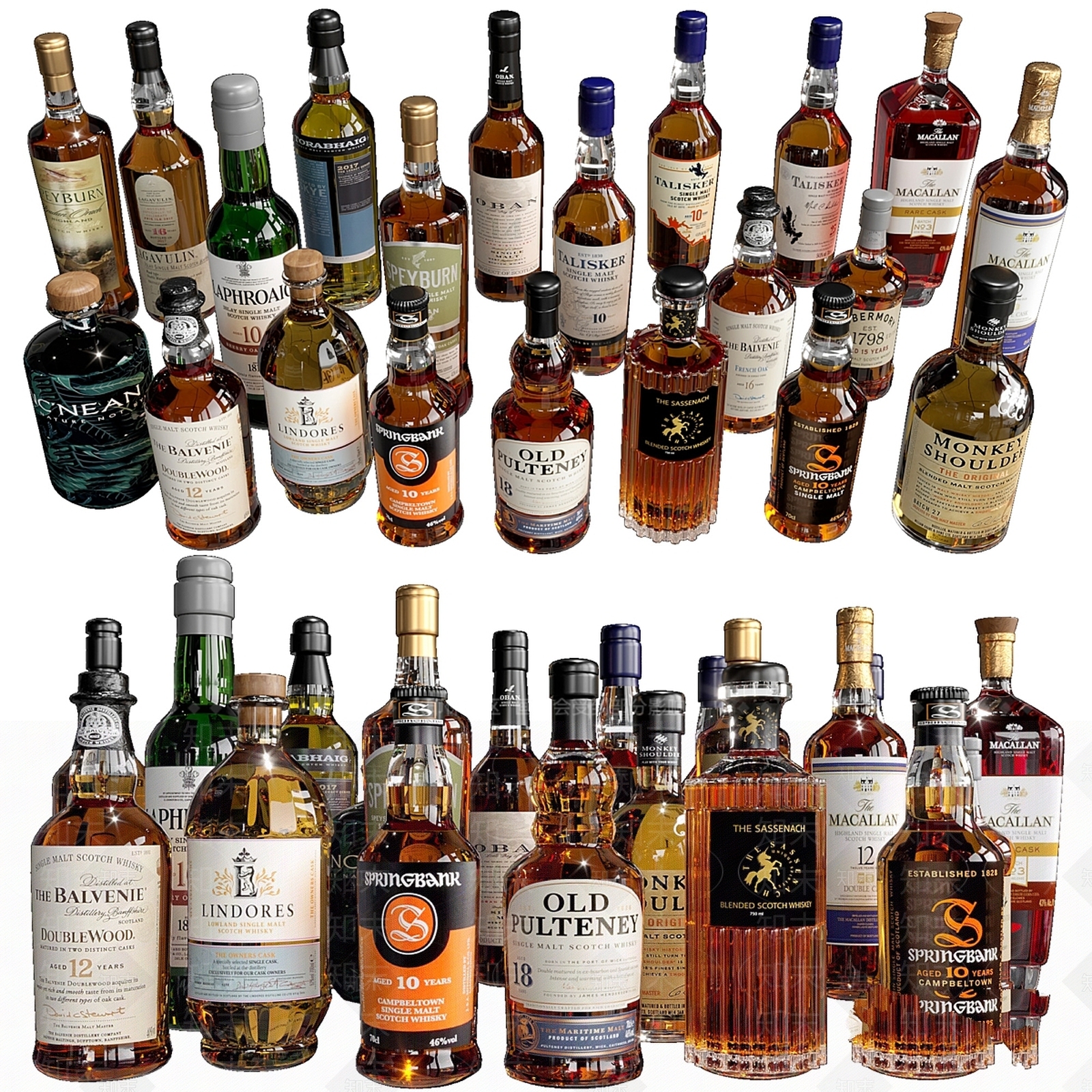 酒水食物3D模型下载【ID:1197495855】