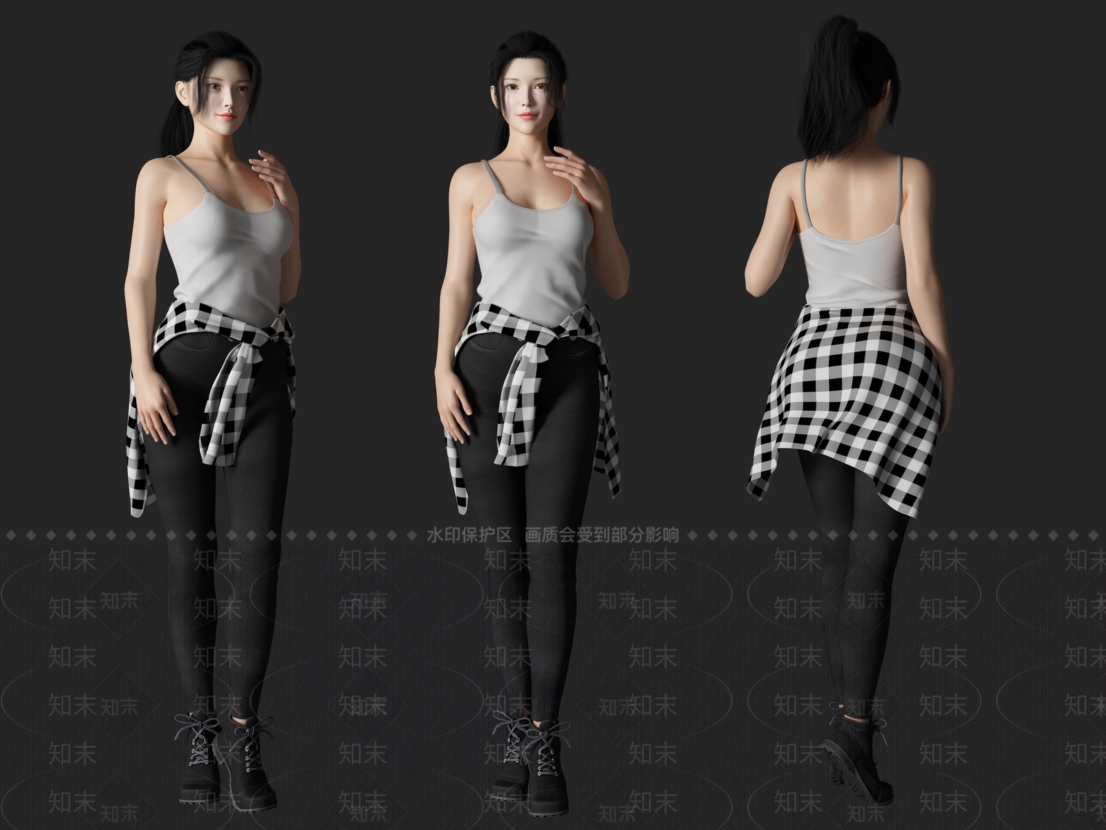 女人3D模型下载【ID:1197496255】