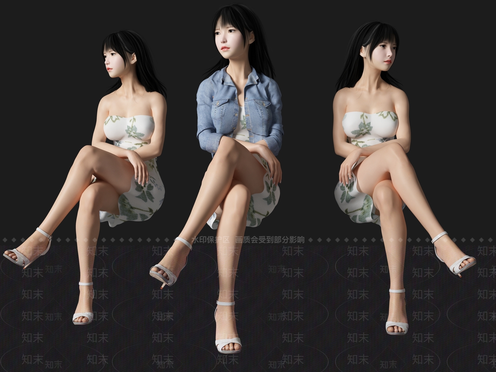 女人3D模型下载【ID:1197497826】
