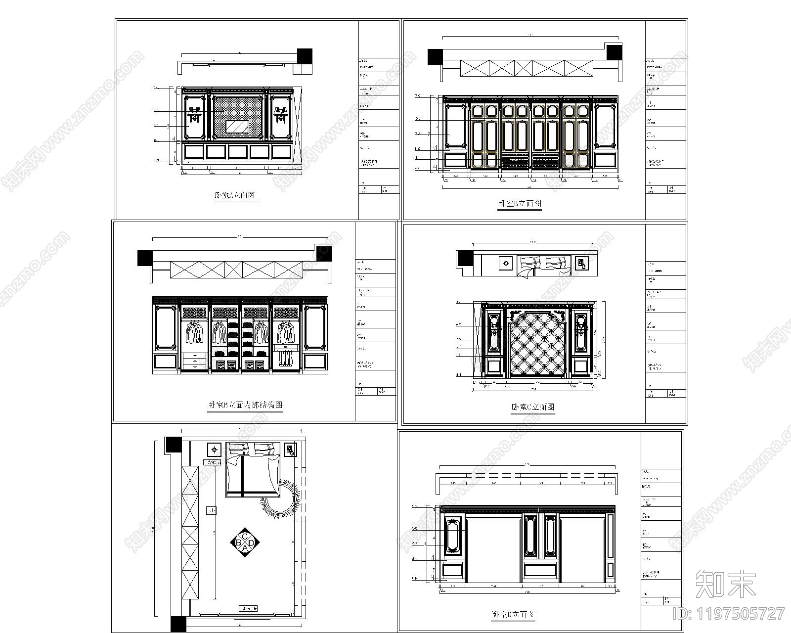 展览展厅家具cad施工图下载【ID:1197505727】