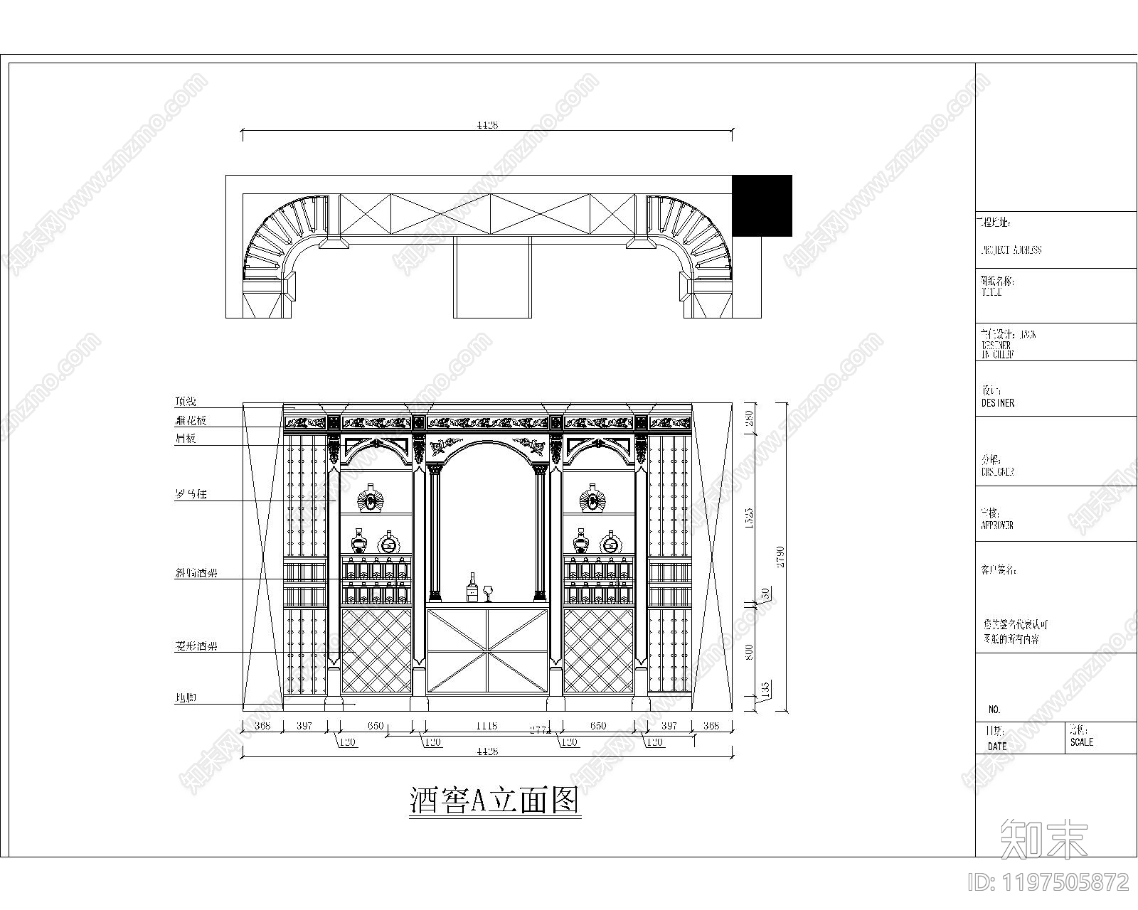 展览展厅家具cad施工图下载【ID:1197505872】