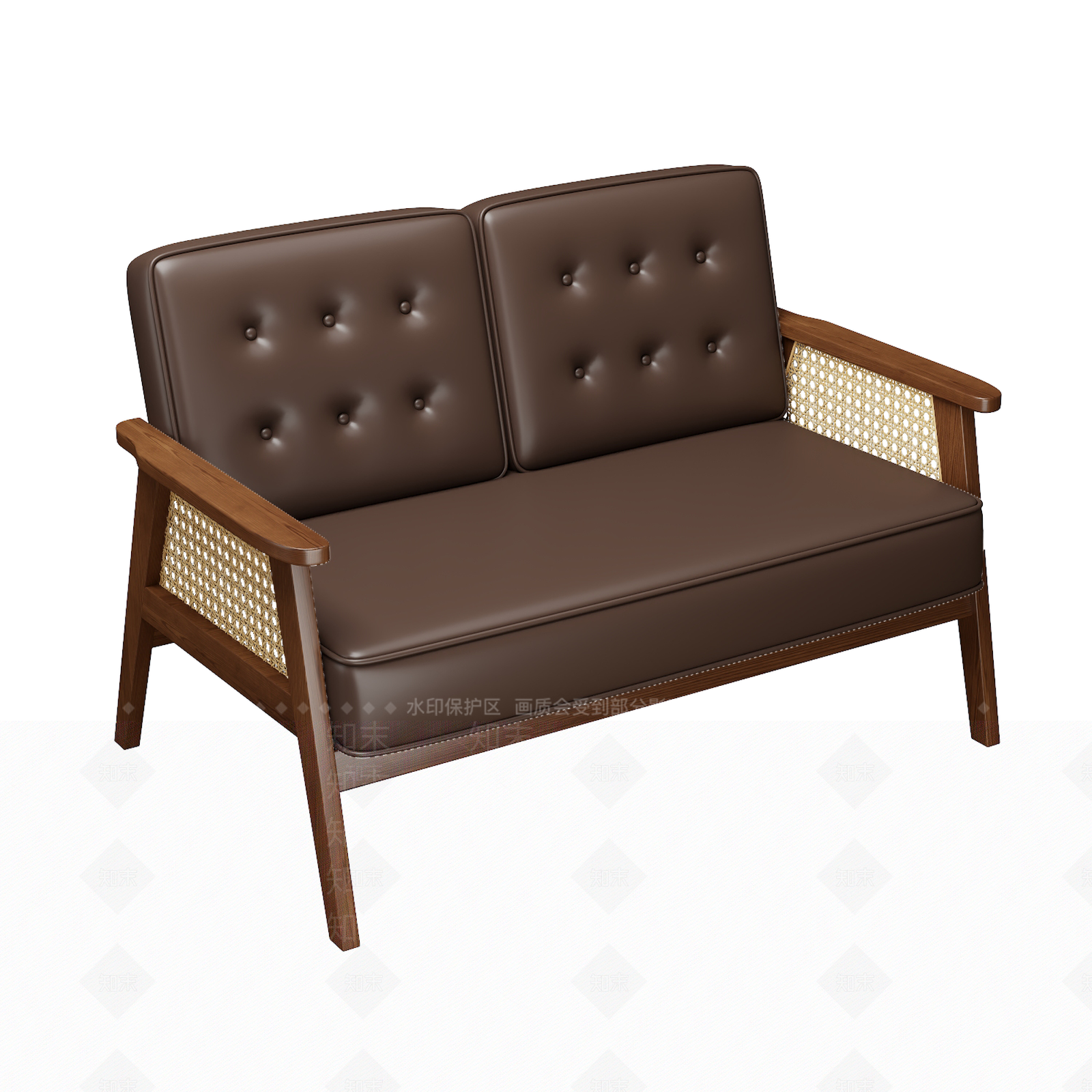 现代简约卡座沙发3D模型下载【ID:1197514619】