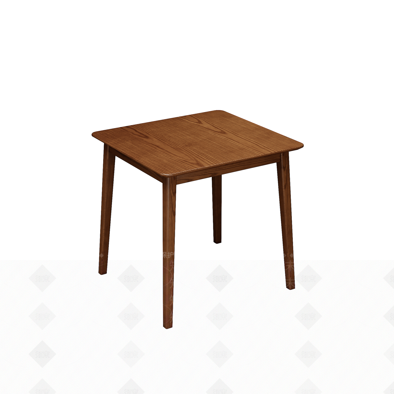 现代原木餐桌3D模型下载【ID:1197515233】