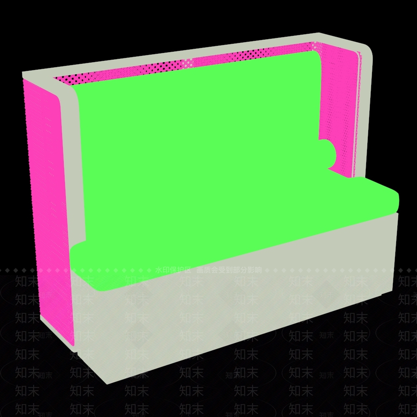现代原木卡座沙发3D模型下载【ID:1197519672】