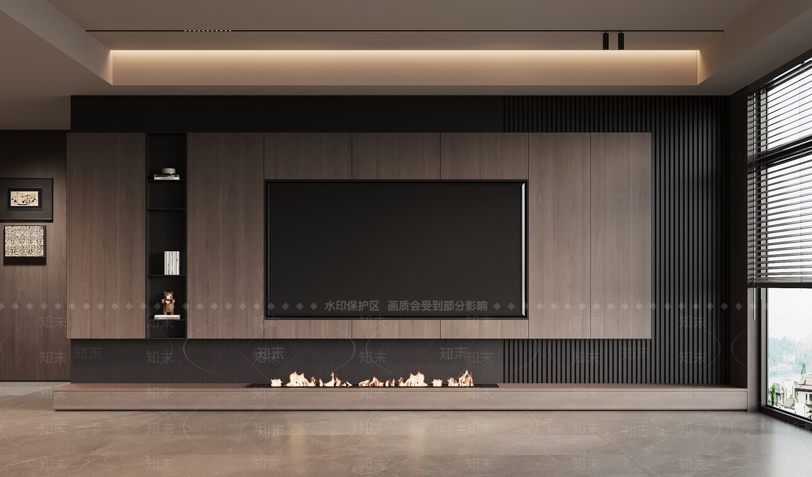 现代意式电视背景墙3D模型下载【ID:1197524717】