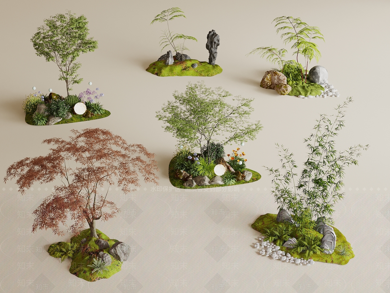 现代室内景观3D模型下载【ID:1197531155】