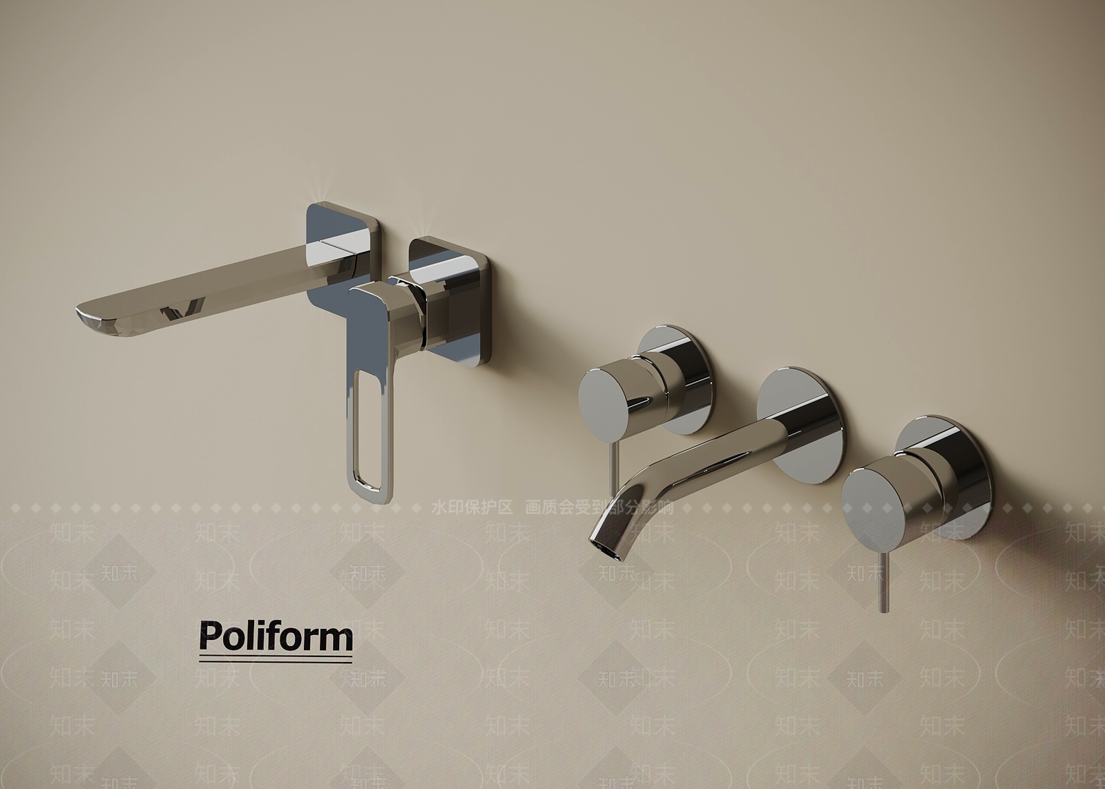 现代水龙头SU模型下载【ID:1197526071】