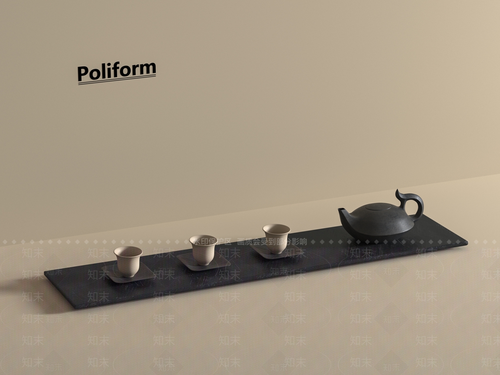 茶具SU模型下载【ID:1197526443】