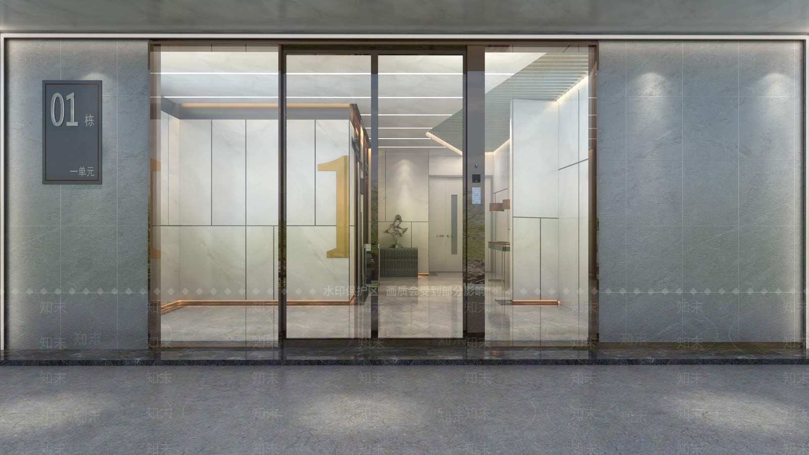 现代地下车库3D模型下载【ID:1197527908】