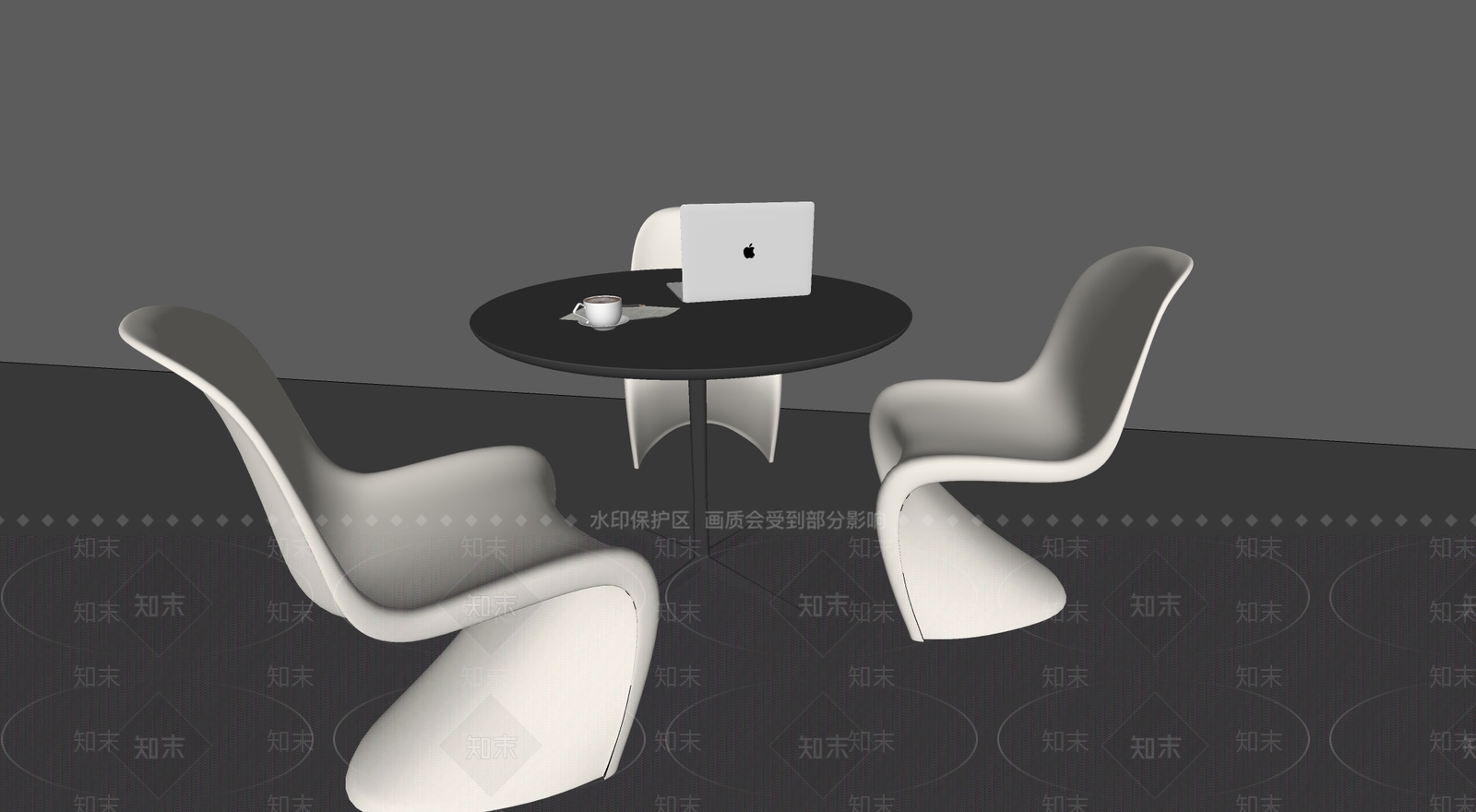 现代极简餐桌SU模型下载【ID:1197528951】