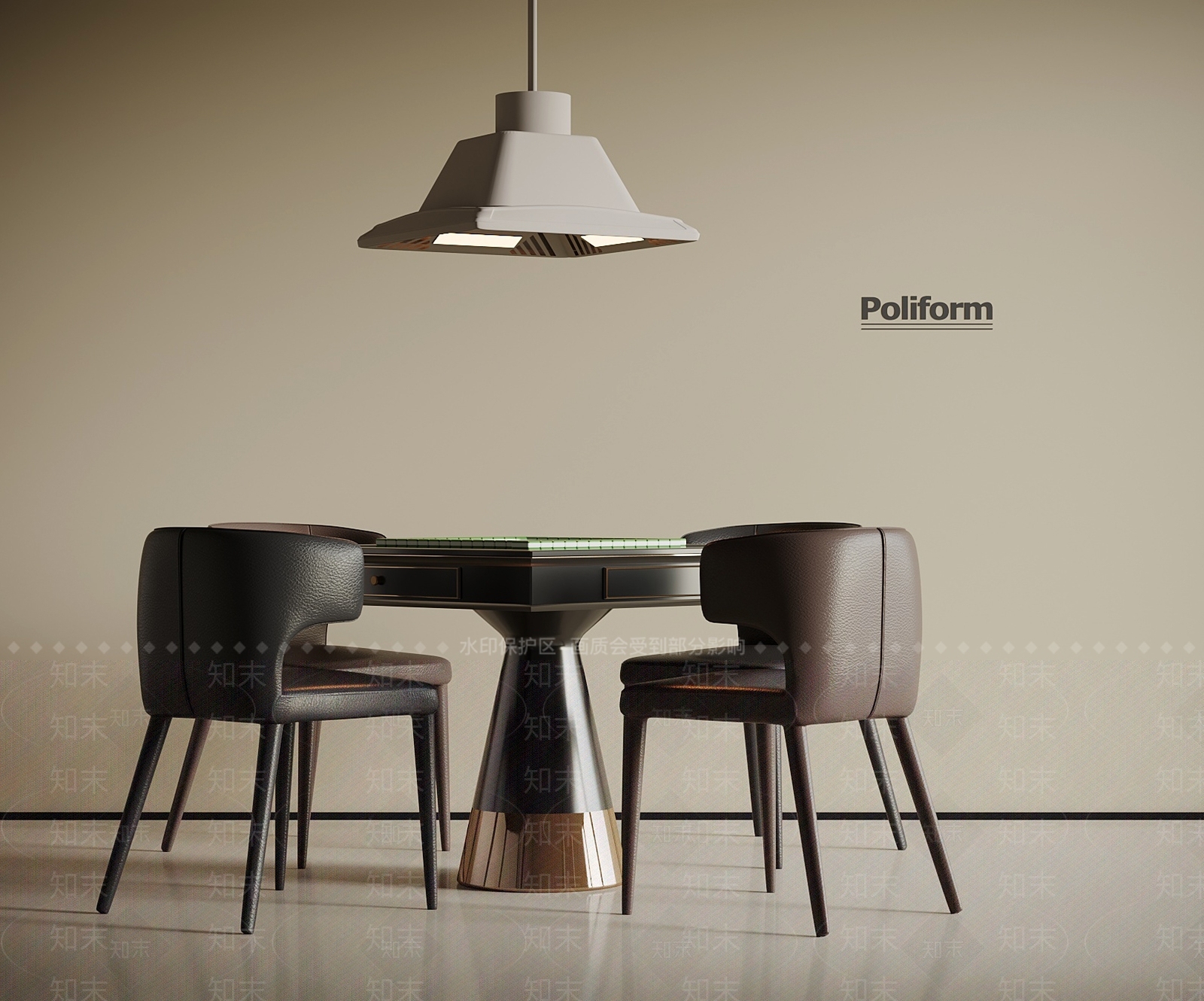 麻将桌3D模型下载【ID:1197531525】
