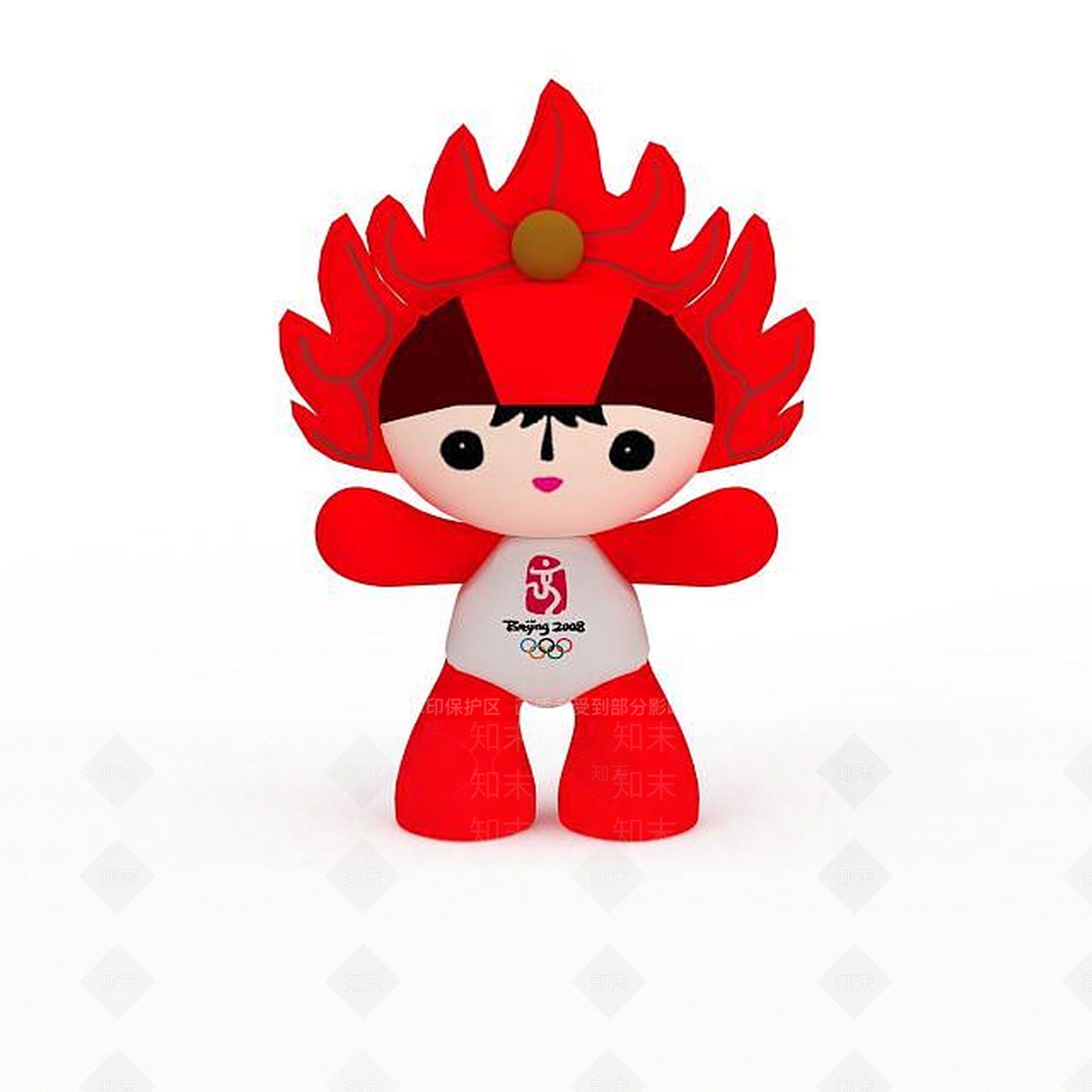 现代福娃欢欢玩偶3D模型下载【ID:1197532278】