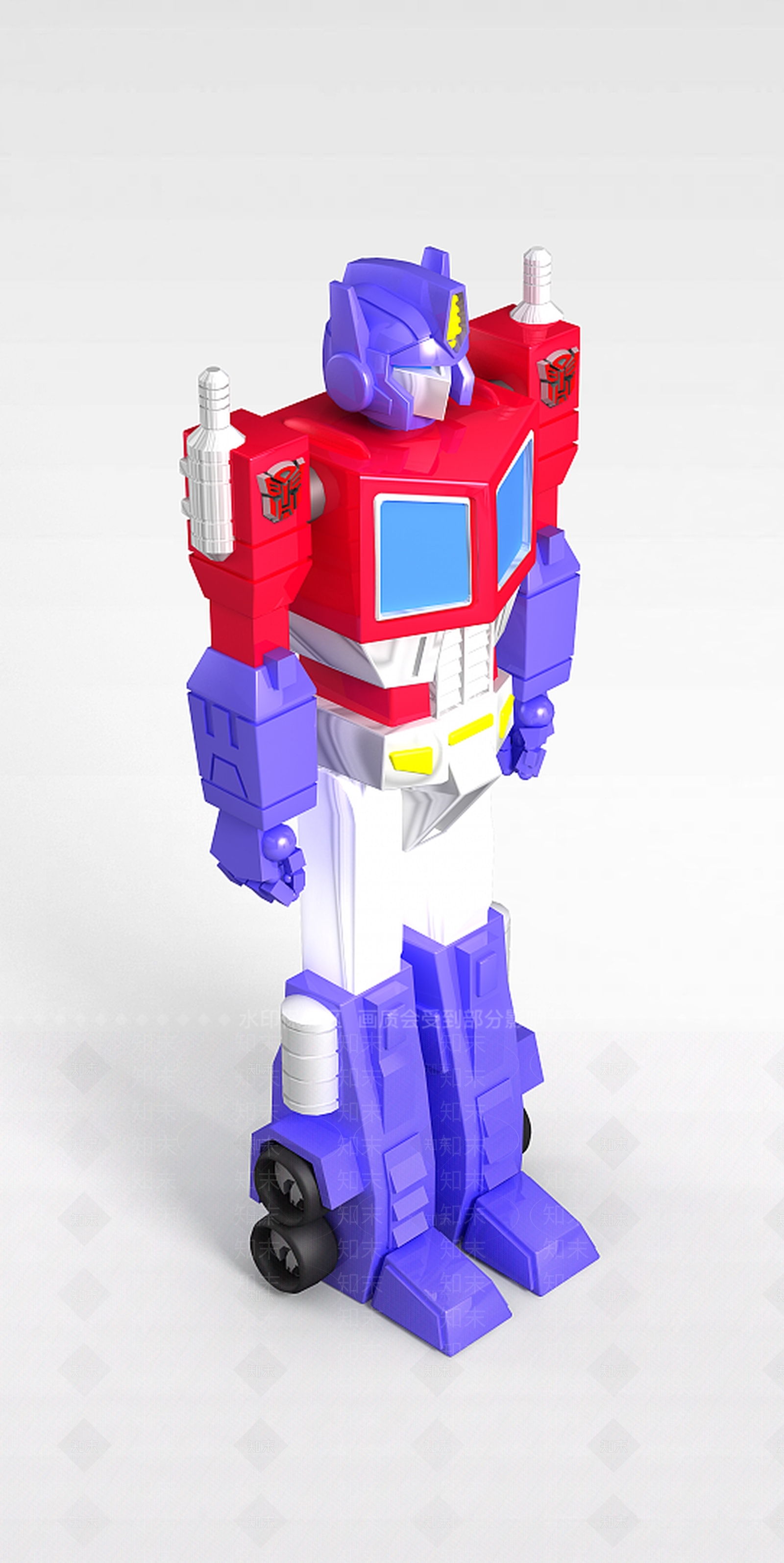 现代儿童玩具变形金刚3D模型下载【ID:1197532303】