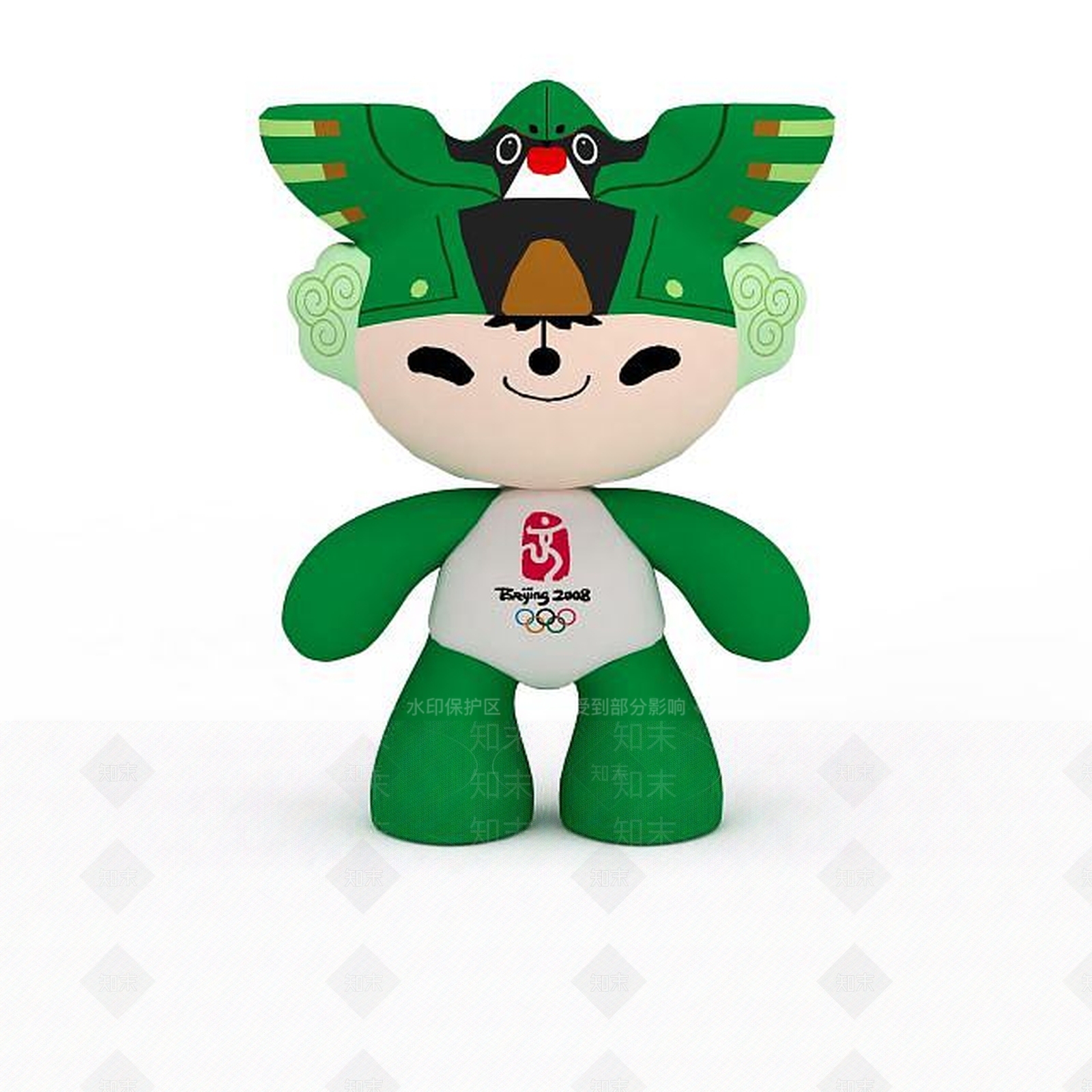 现代福娃妮妮玩偶3D模型下载【ID:1197532399】