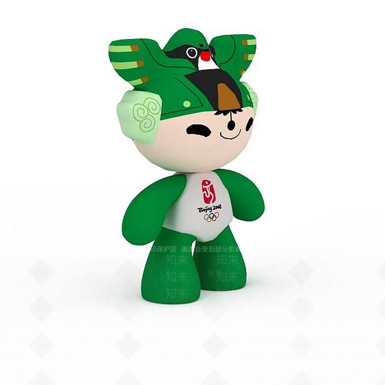 现代福娃妮妮玩偶3D模型下载【ID:1197532399】