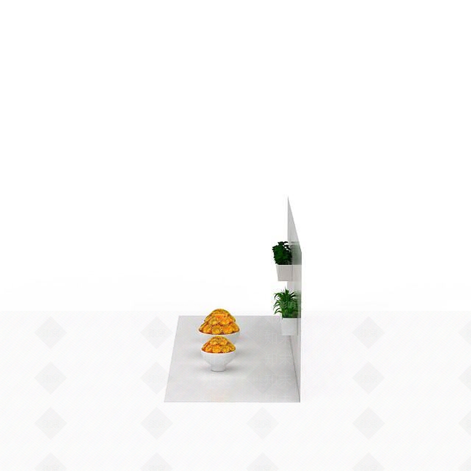 现代室外植物组合3D模型下载【ID:1197532687】