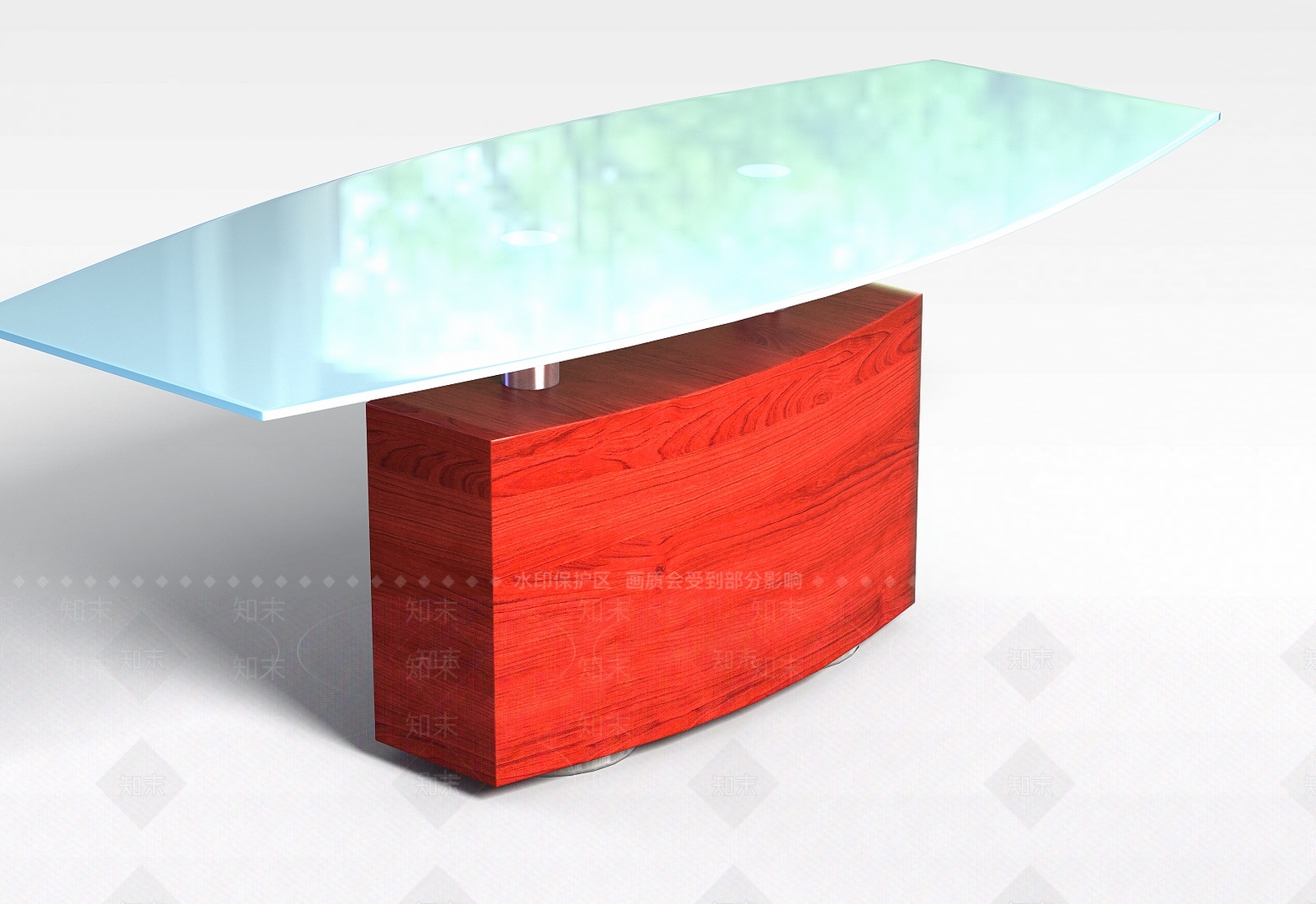 现代玻璃桌子3D模型下载【ID:1197532922】