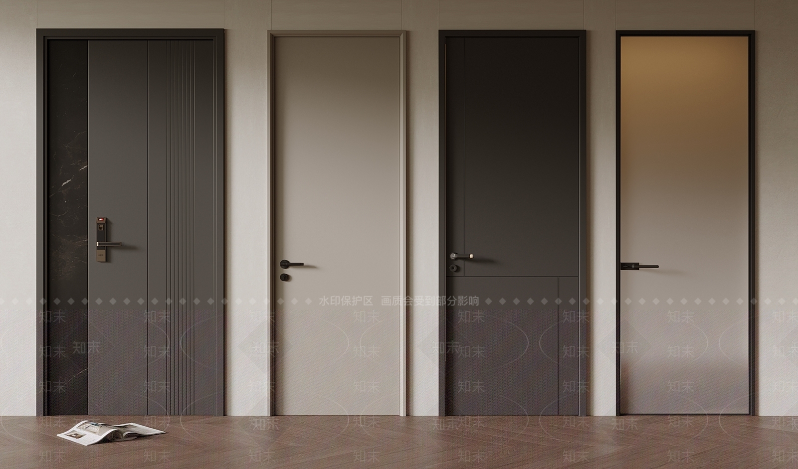 现代单开门3D模型下载【ID:1197569438】