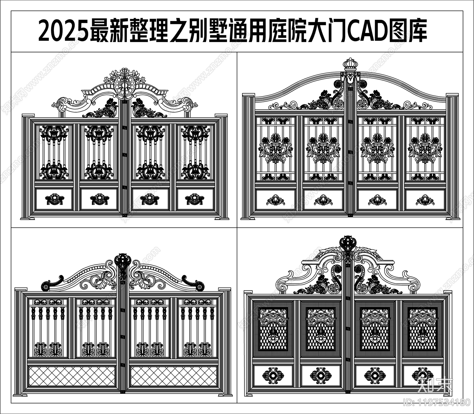 法式欧式门施工图下载【ID:1197534180】