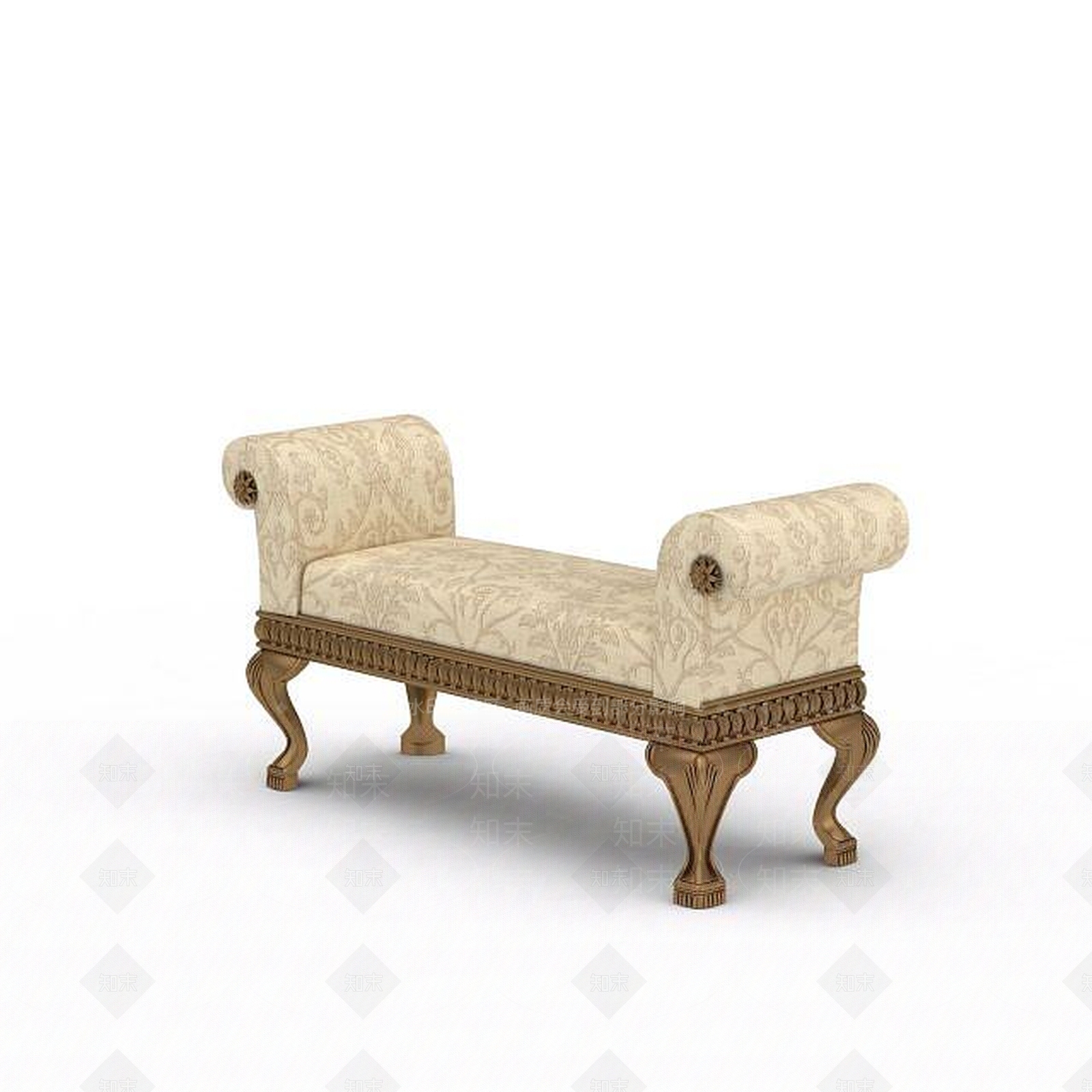 现代梳妆凳3D模型下载【ID:1197534355】