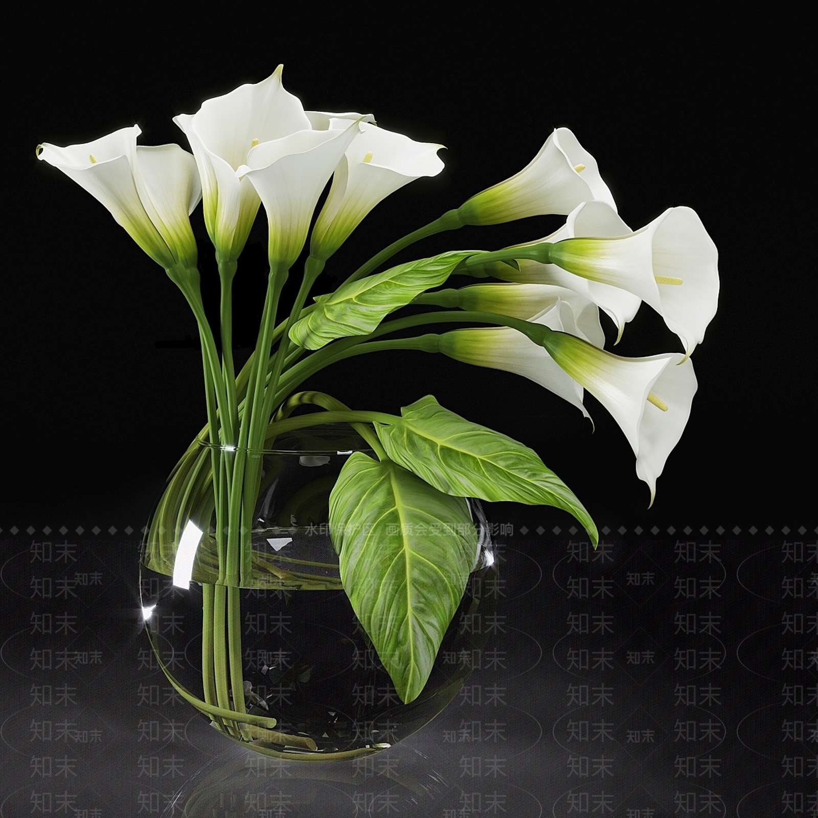花艺3D模型下载【ID:1197536087】
