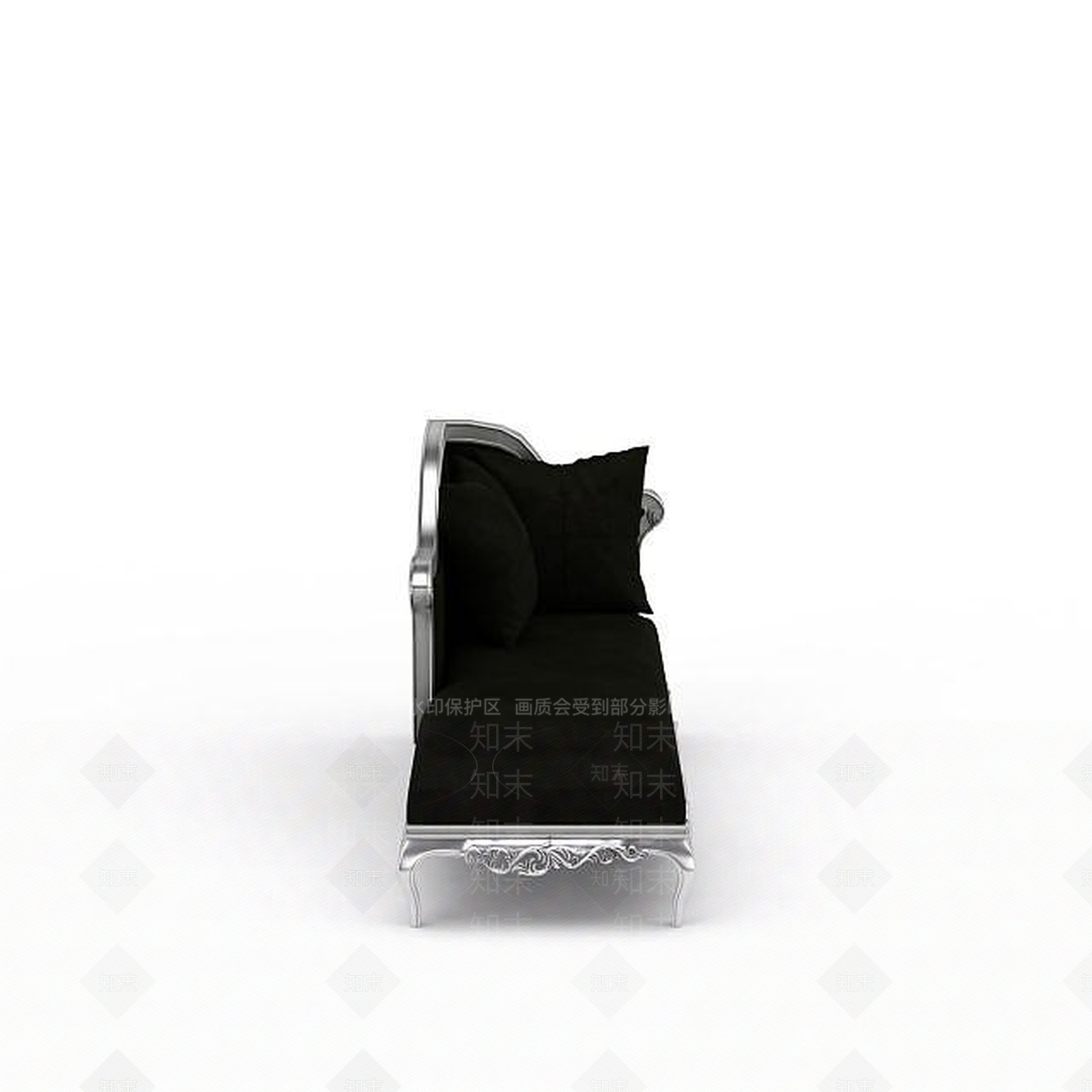 欧式古典欧式布艺贵妃椅3D模型下载【ID:1197538461】