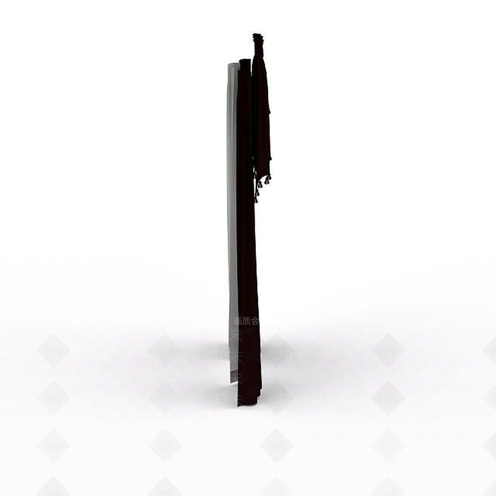 现代室内窗帘3D模型下载【ID:1197540241】