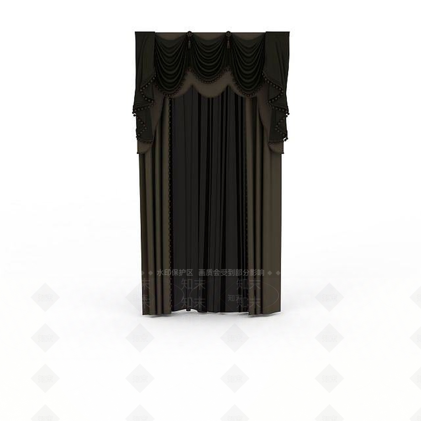 现代会议室窗帘3D模型下载【ID:1197540440】