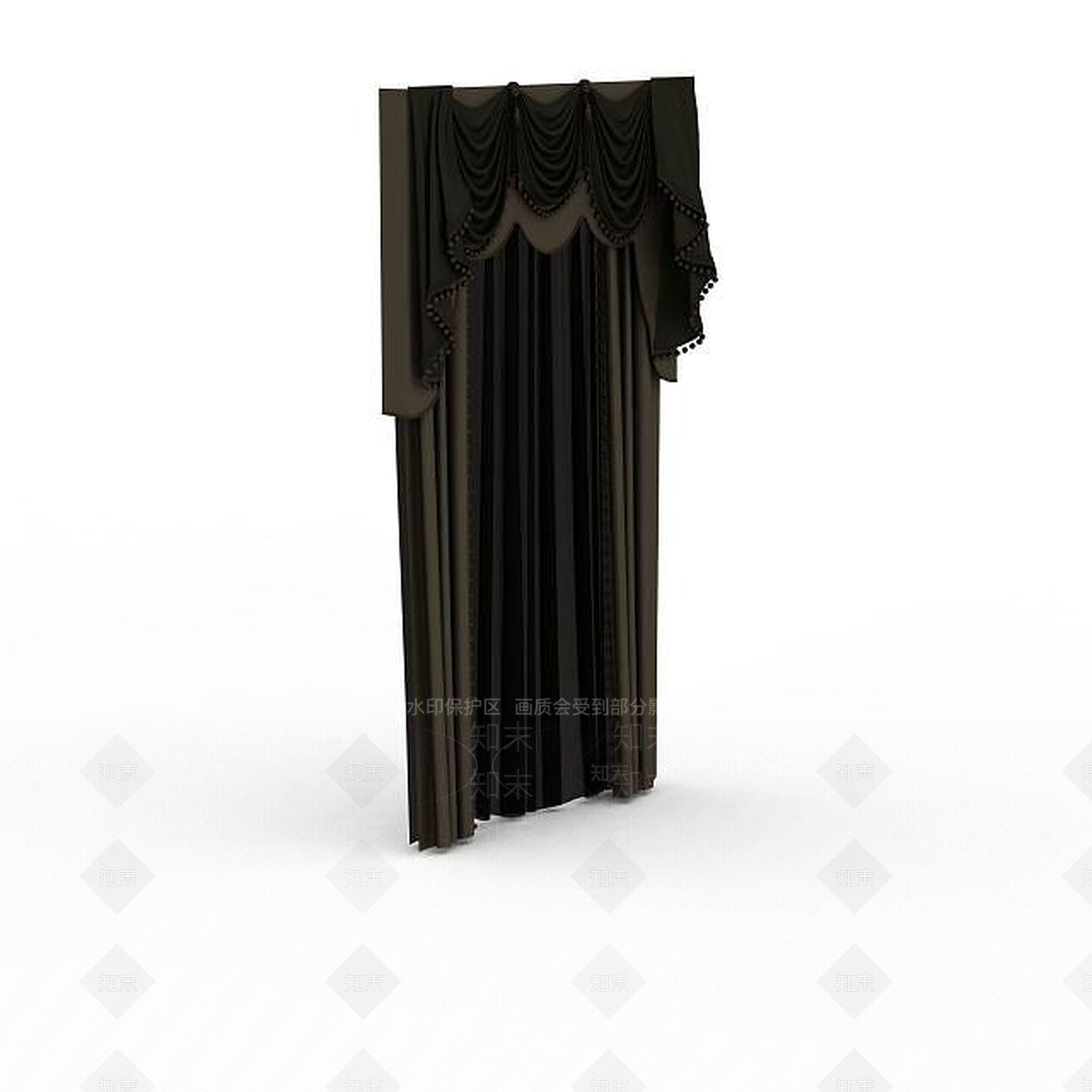 现代会议室窗帘3D模型下载【ID:1197540440】