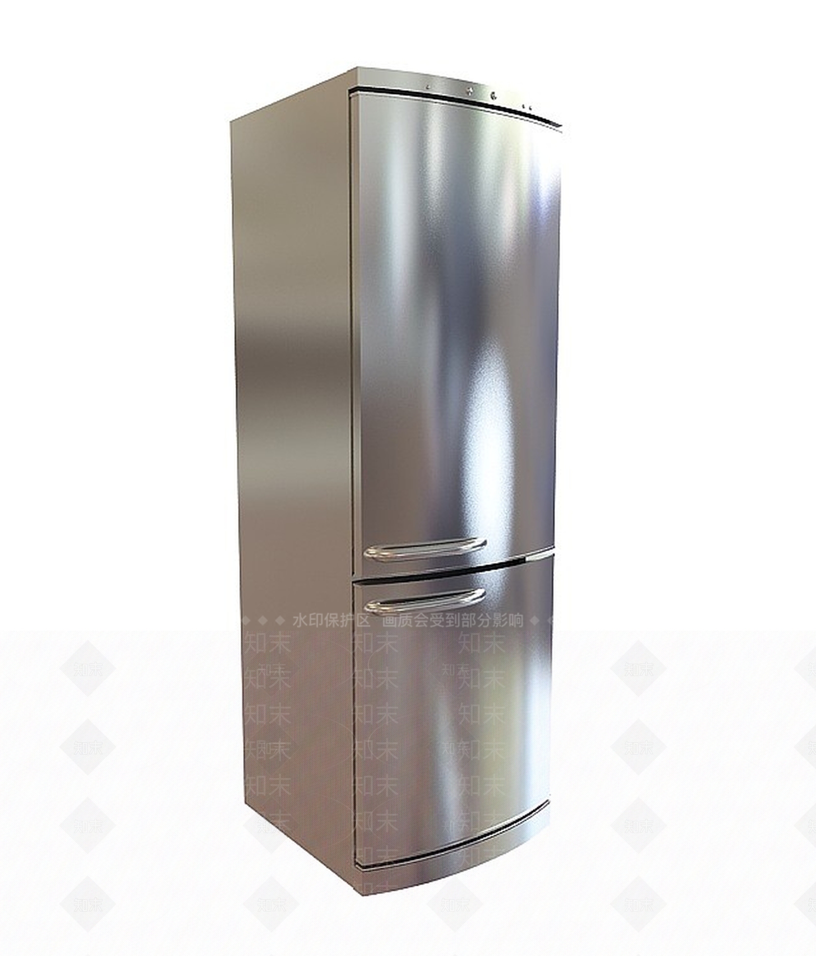 现代单开门客厅冰箱3D模型下载【ID:1197540878】