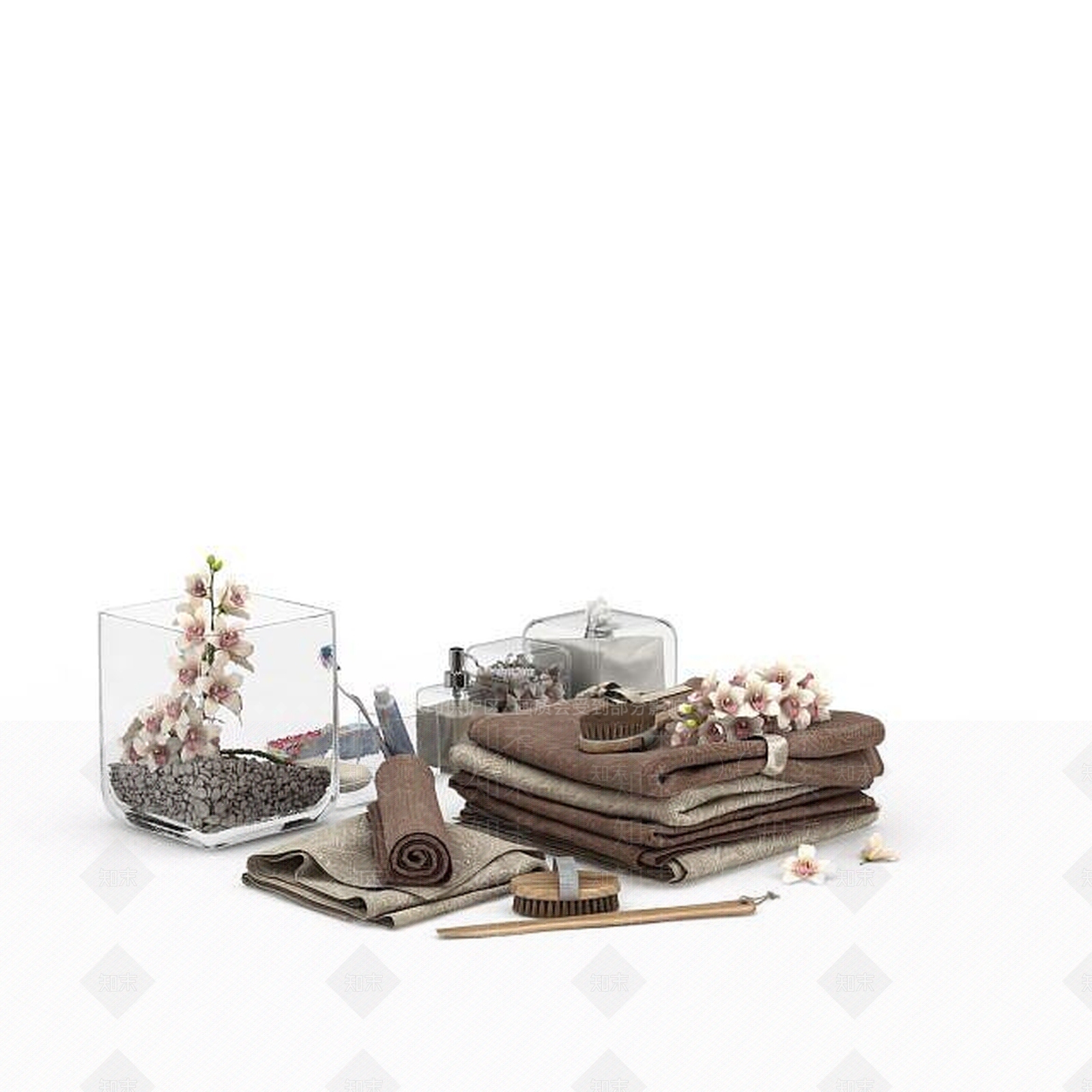 现代纯棉毛巾3D模型下载【ID:1197541061】