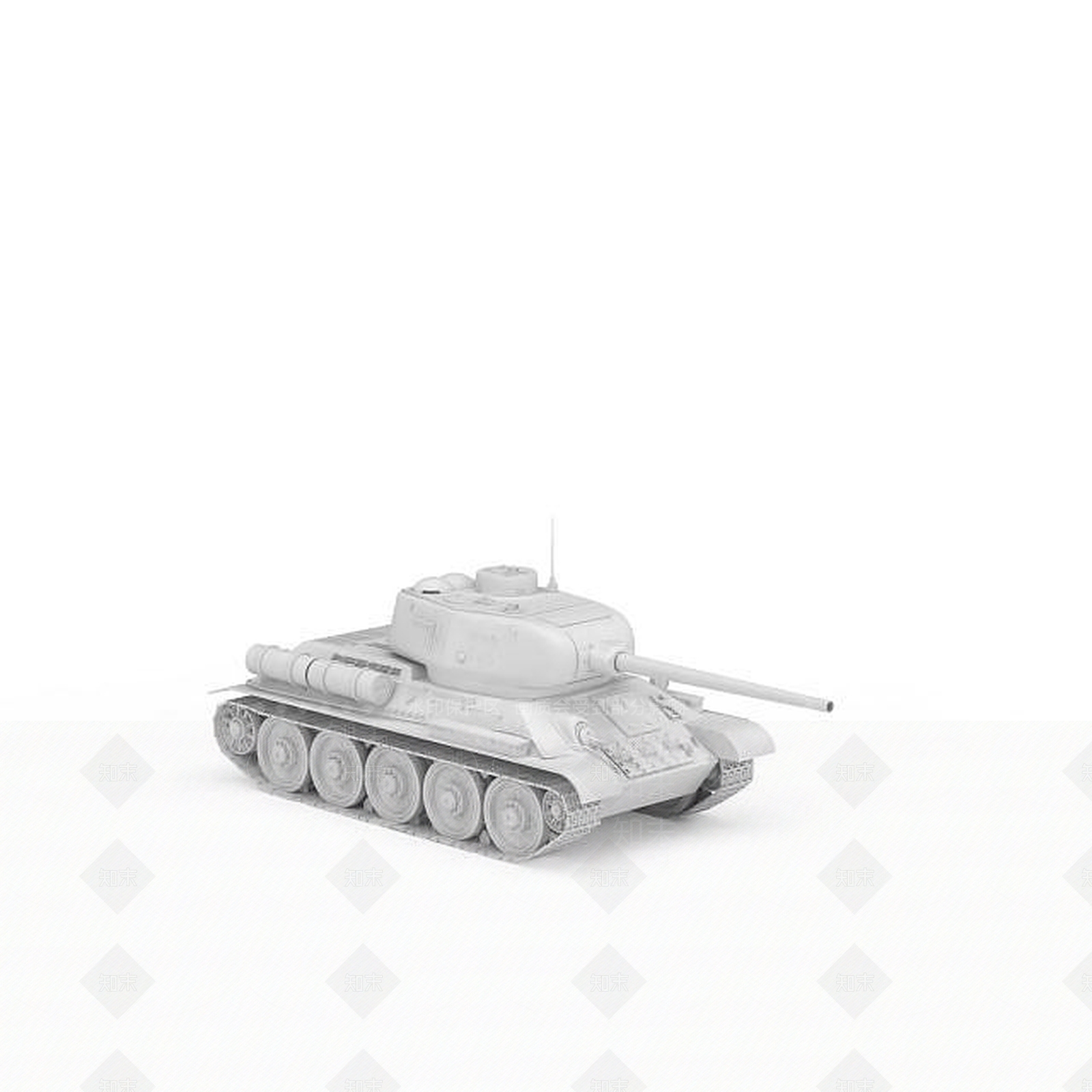 现代坦克3D模型下载【ID:1197541099】
