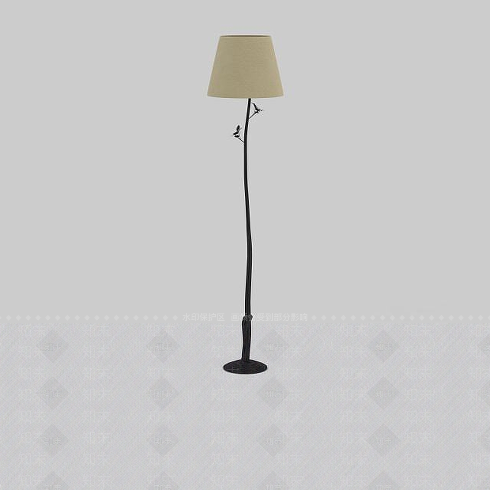 现代时尚创意树枝落地灯3D模型下载【ID:1197541850】
