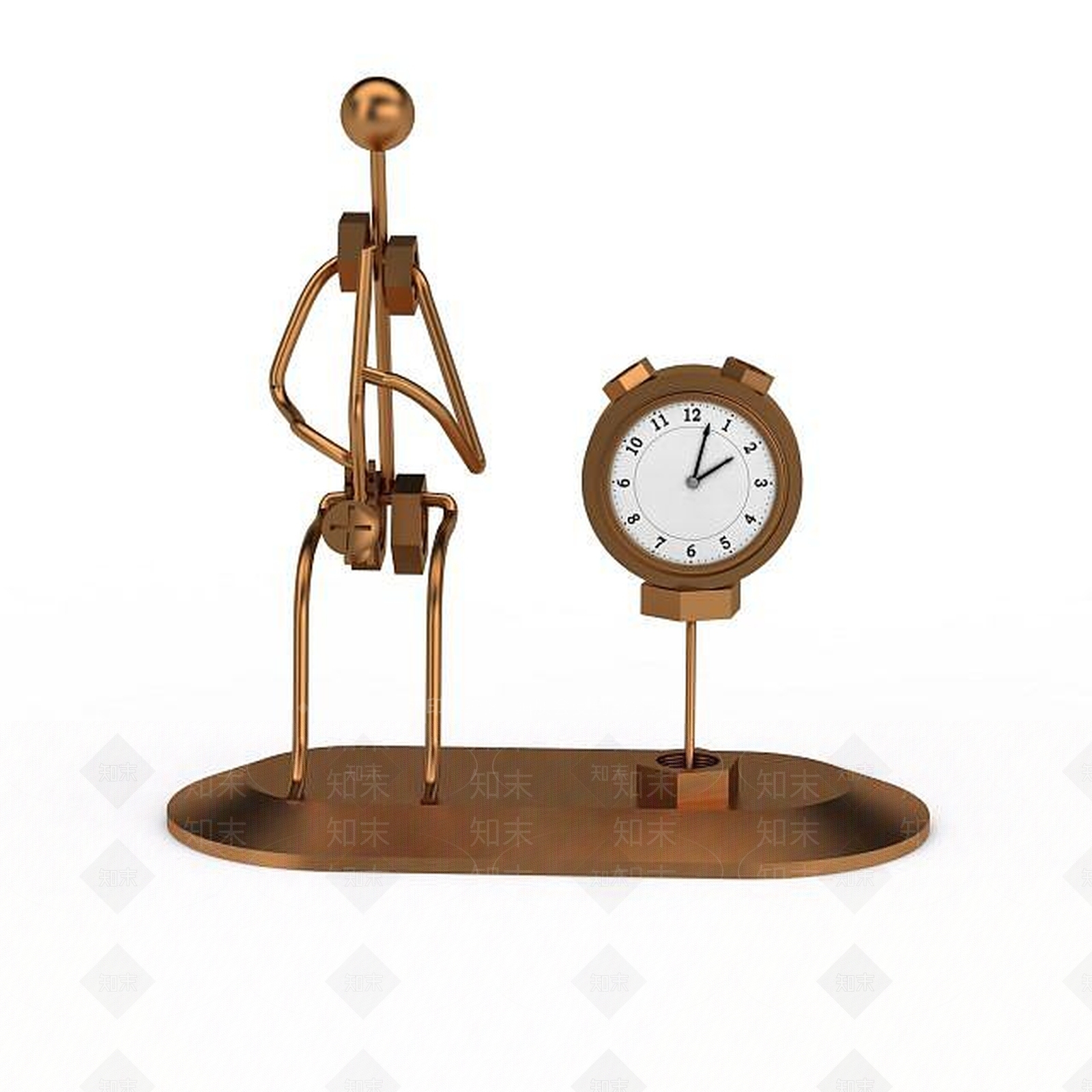 现代创意铝工艺品摆件3D模型下载【ID:1197542016】