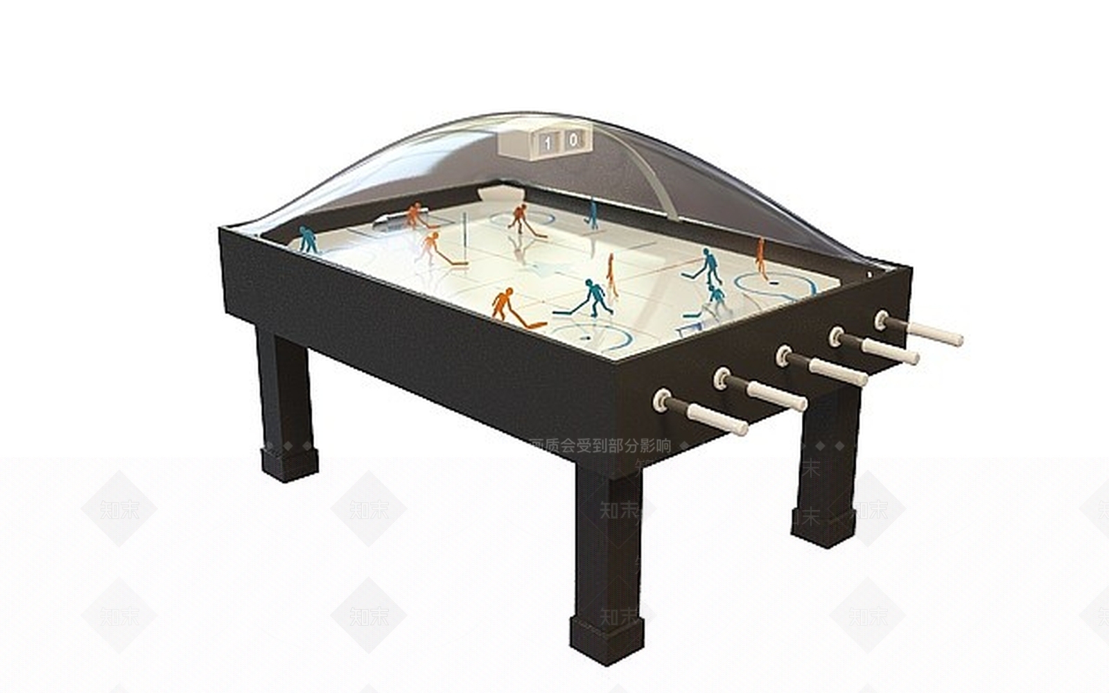 现代冰球桌3D模型下载【ID:1197542795】