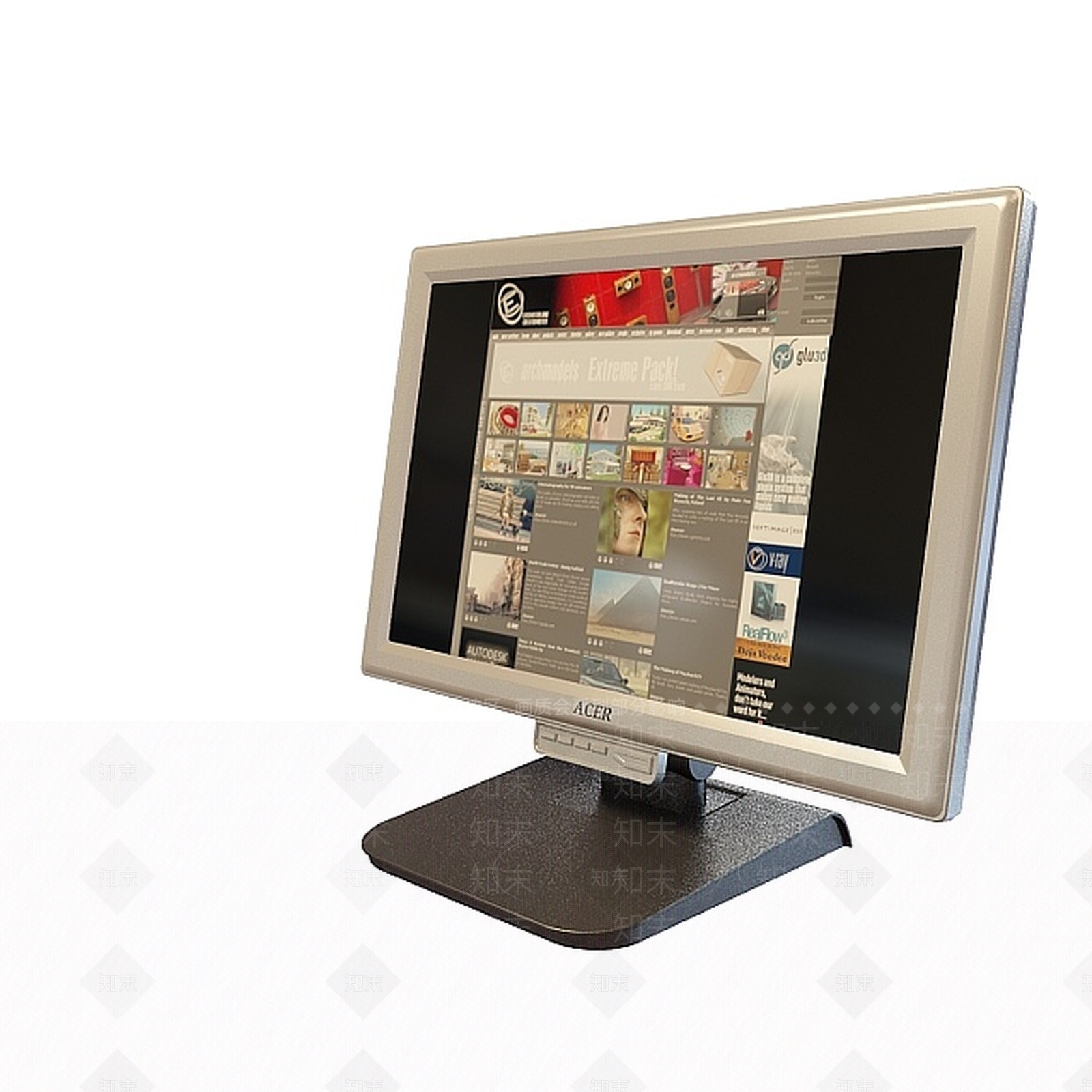 现代会议显示设备3D模型下载【ID:1197544313】