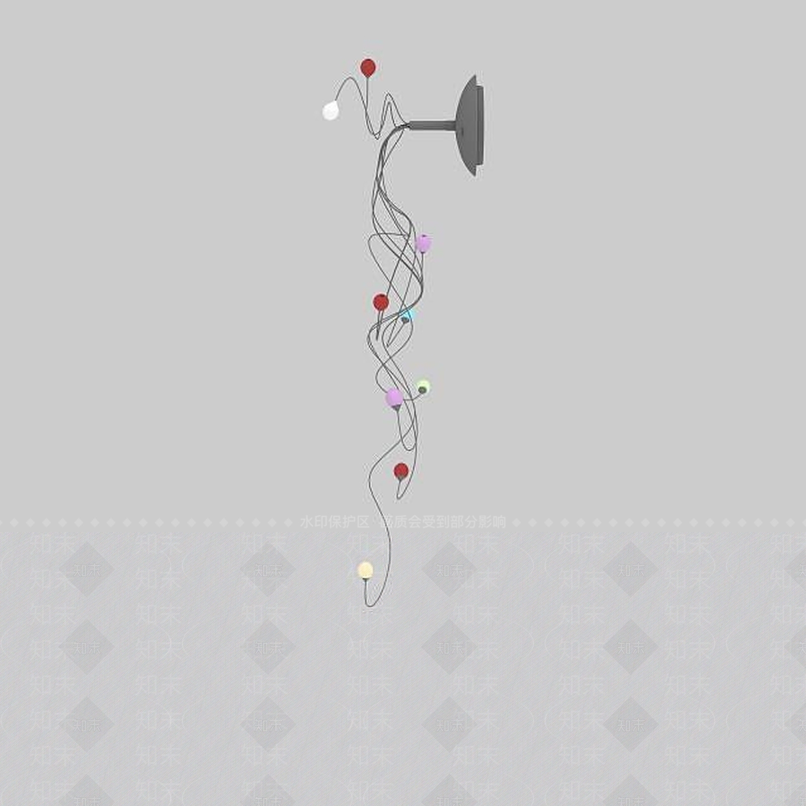 现代风格吊灯3D模型下载【ID:1197544778】