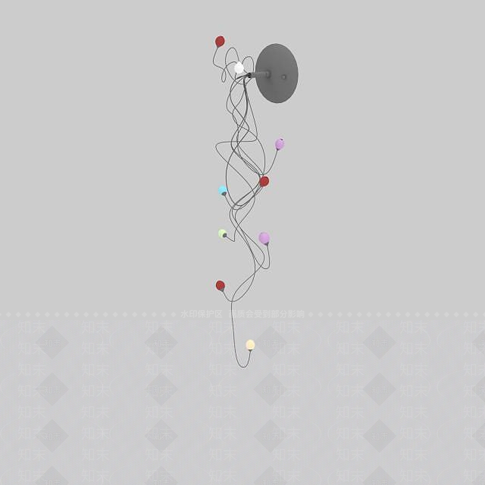 现代风格吊灯3D模型下载【ID:1197544778】