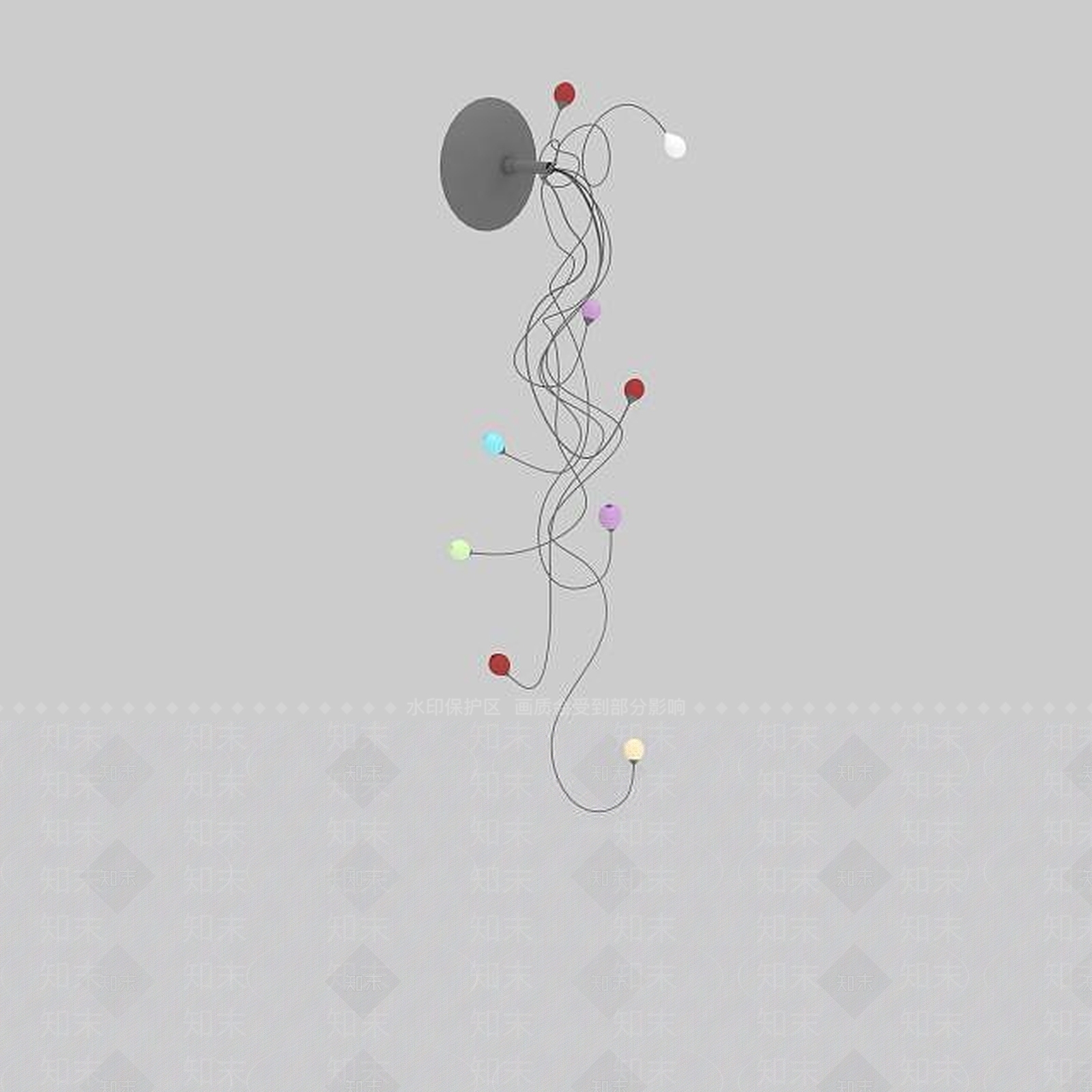 现代风格吊灯3D模型下载【ID:1197544778】