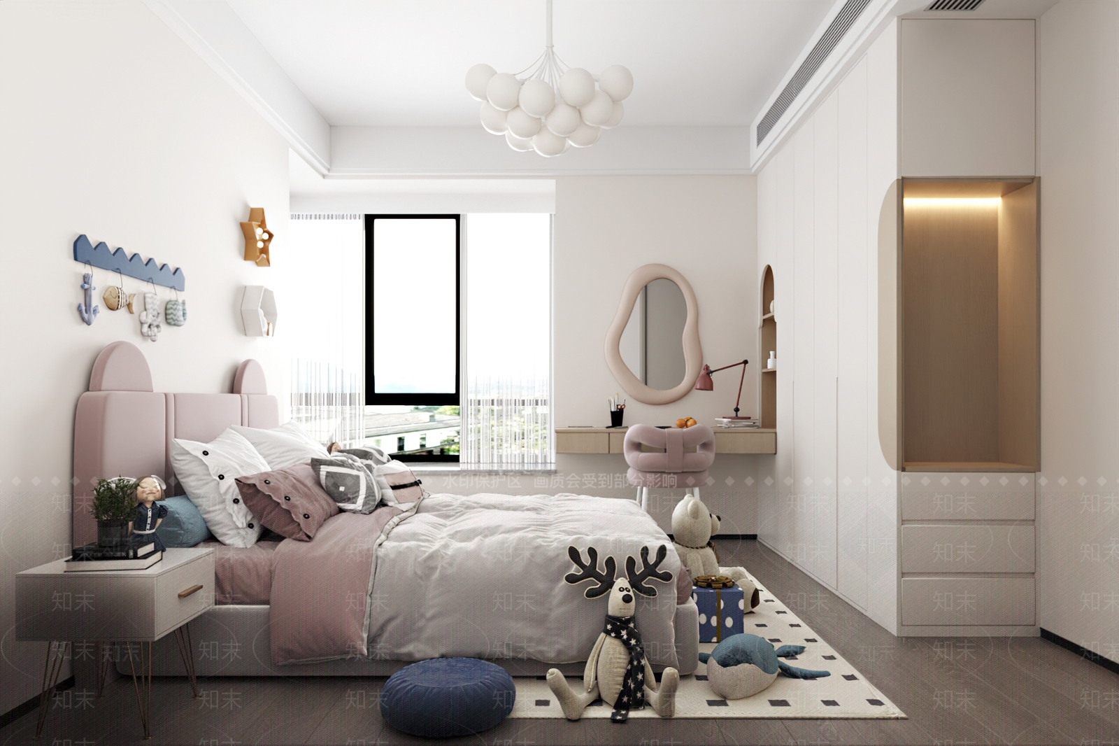 现代简约家居卧室3D模型下载【ID:1197545380】_知末3d模型网