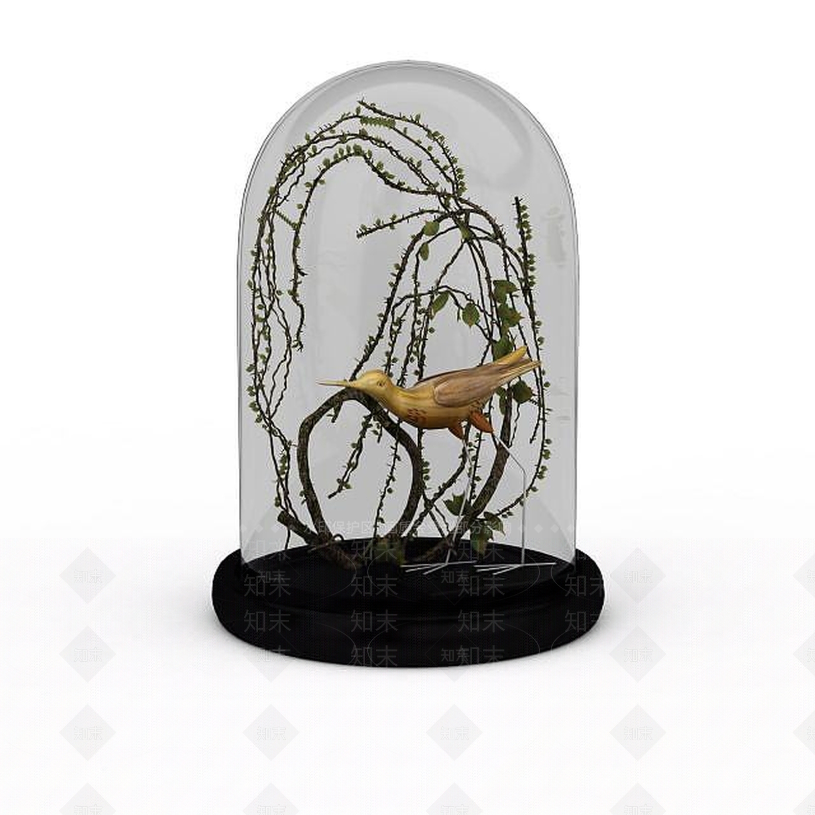 现代玻璃陈设品3D模型下载【ID:1197545598】
