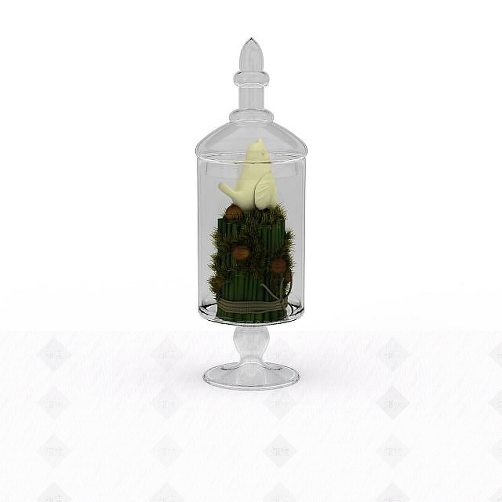 现代玻璃陈设品3D模型下载【ID:1197545819】