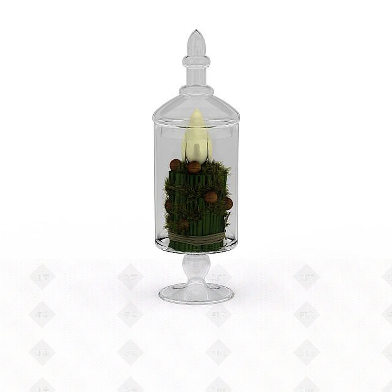 现代玻璃陈设品3D模型下载【ID:1197545819】