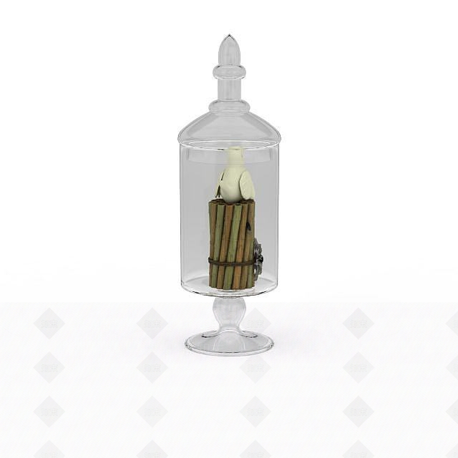现代玻璃陈设品3D模型下载【ID:1197545992】
