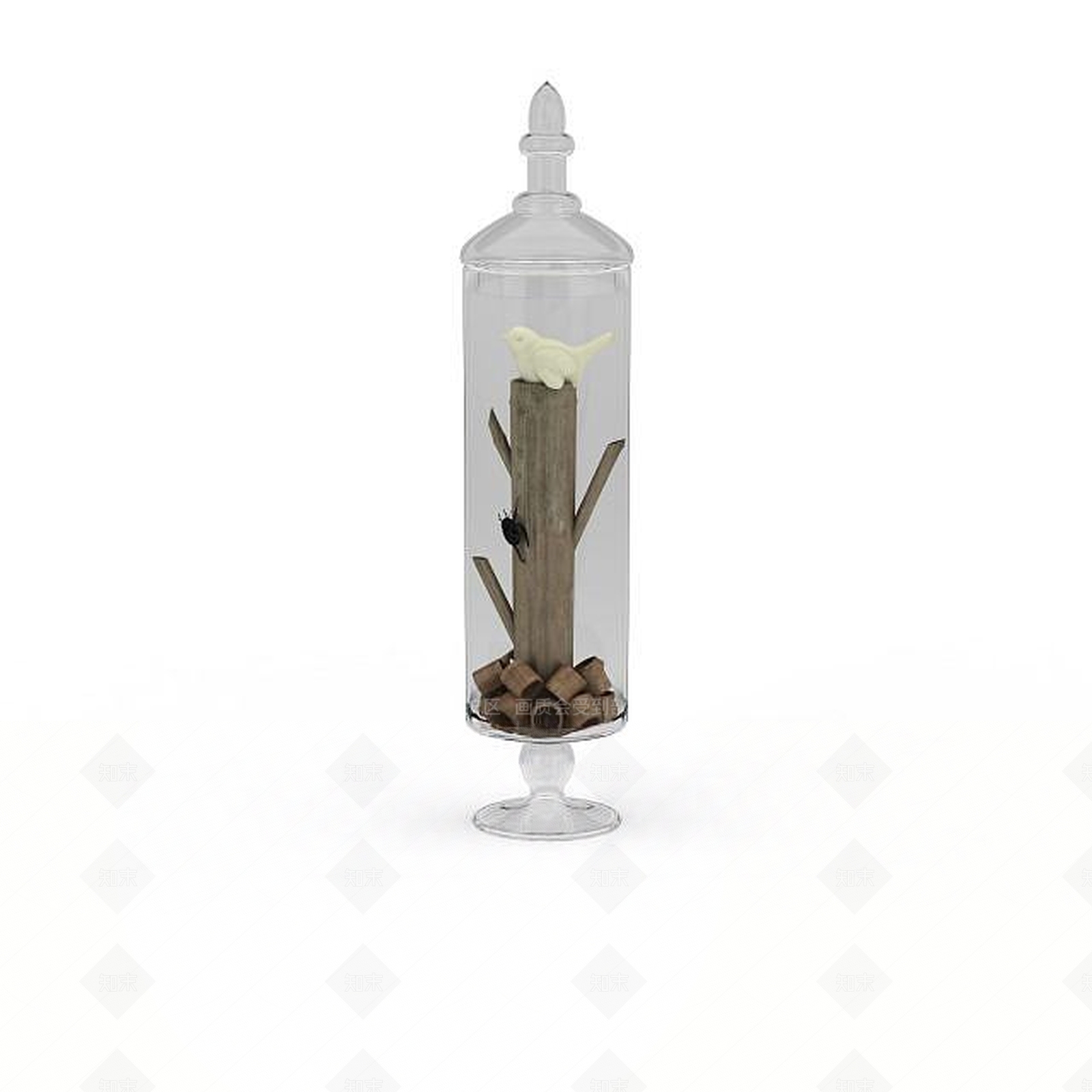 现代玻璃陈设品3D模型下载【ID:1197546072】