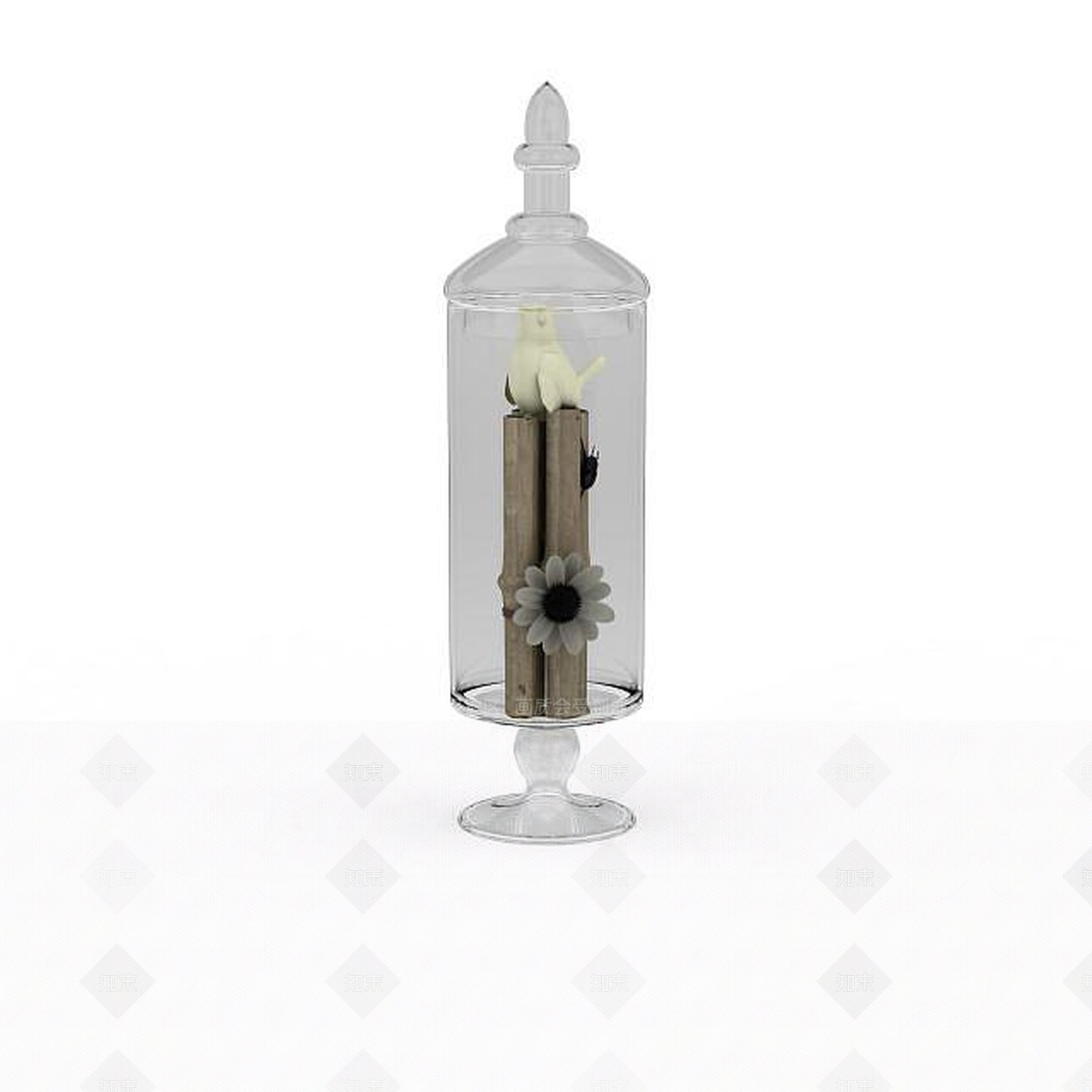 现代玻璃陈设品3D模型下载【ID:1197546079】