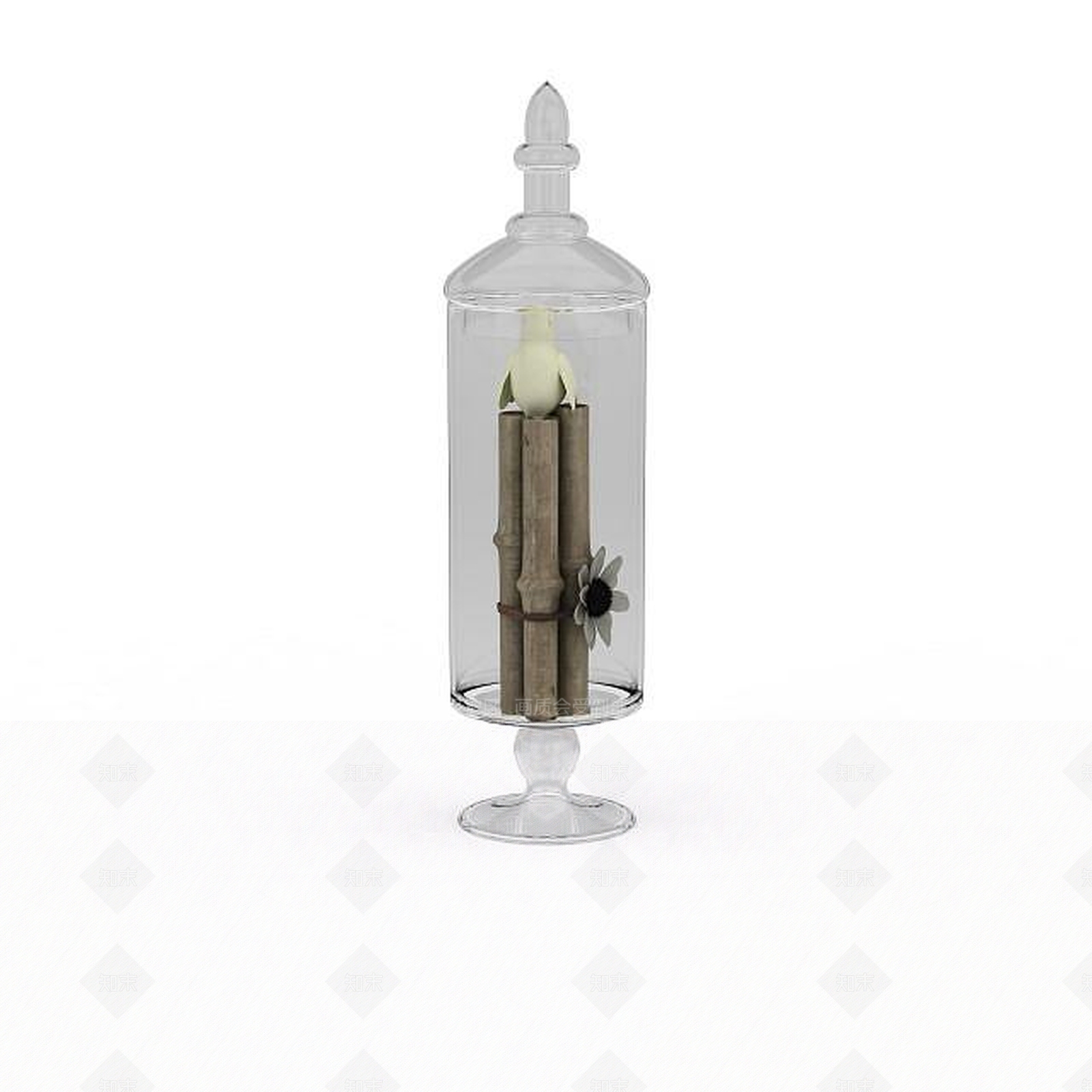 现代玻璃陈设品3D模型下载【ID:1197546079】
